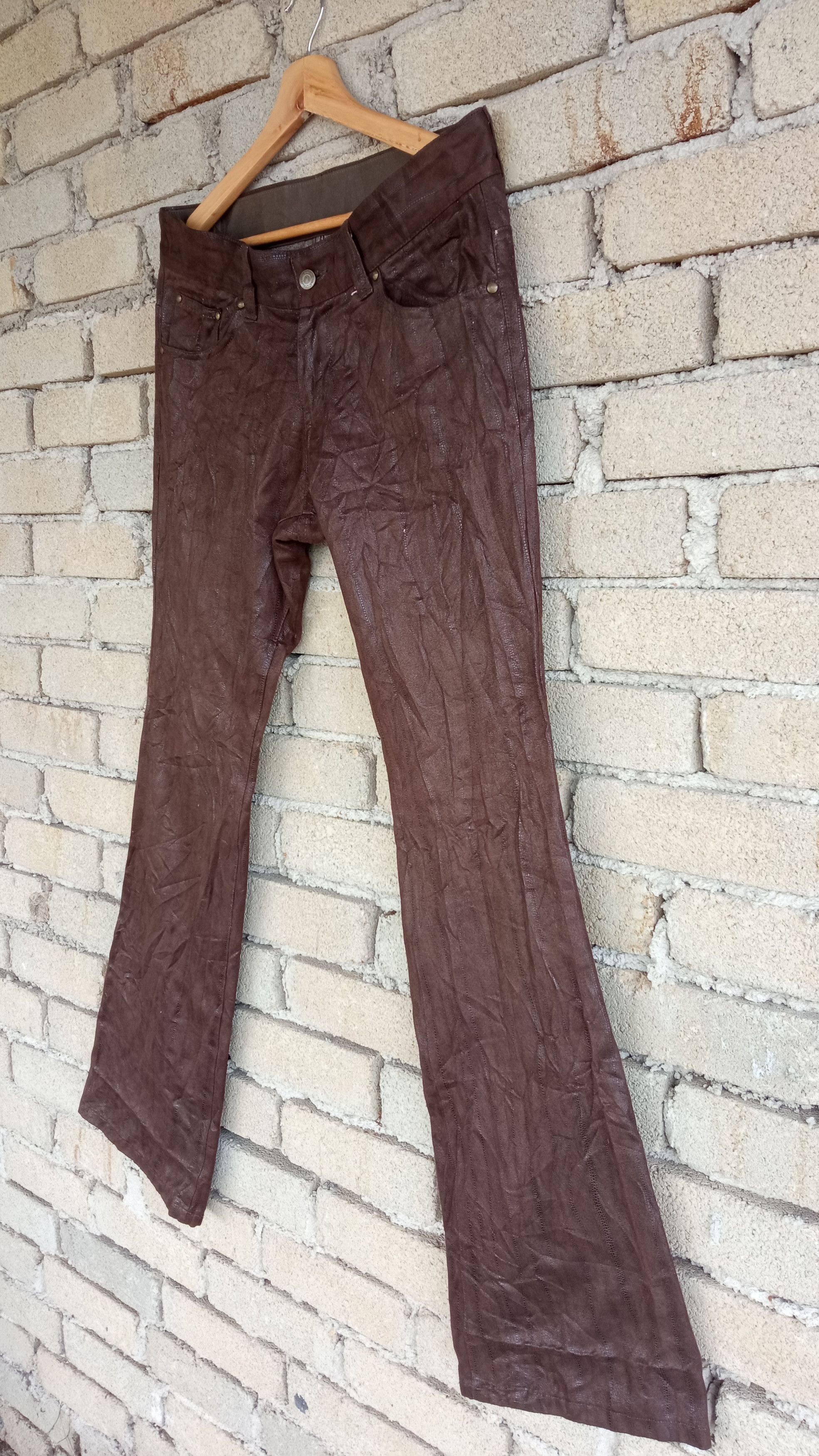 Japanese Brand × Tornado Mart × Vintage 🔥🔥Vtg Style Tornado Mart Buckle Back Boot Cut Baggy Pants Size US 33 - 3 Thumbnail