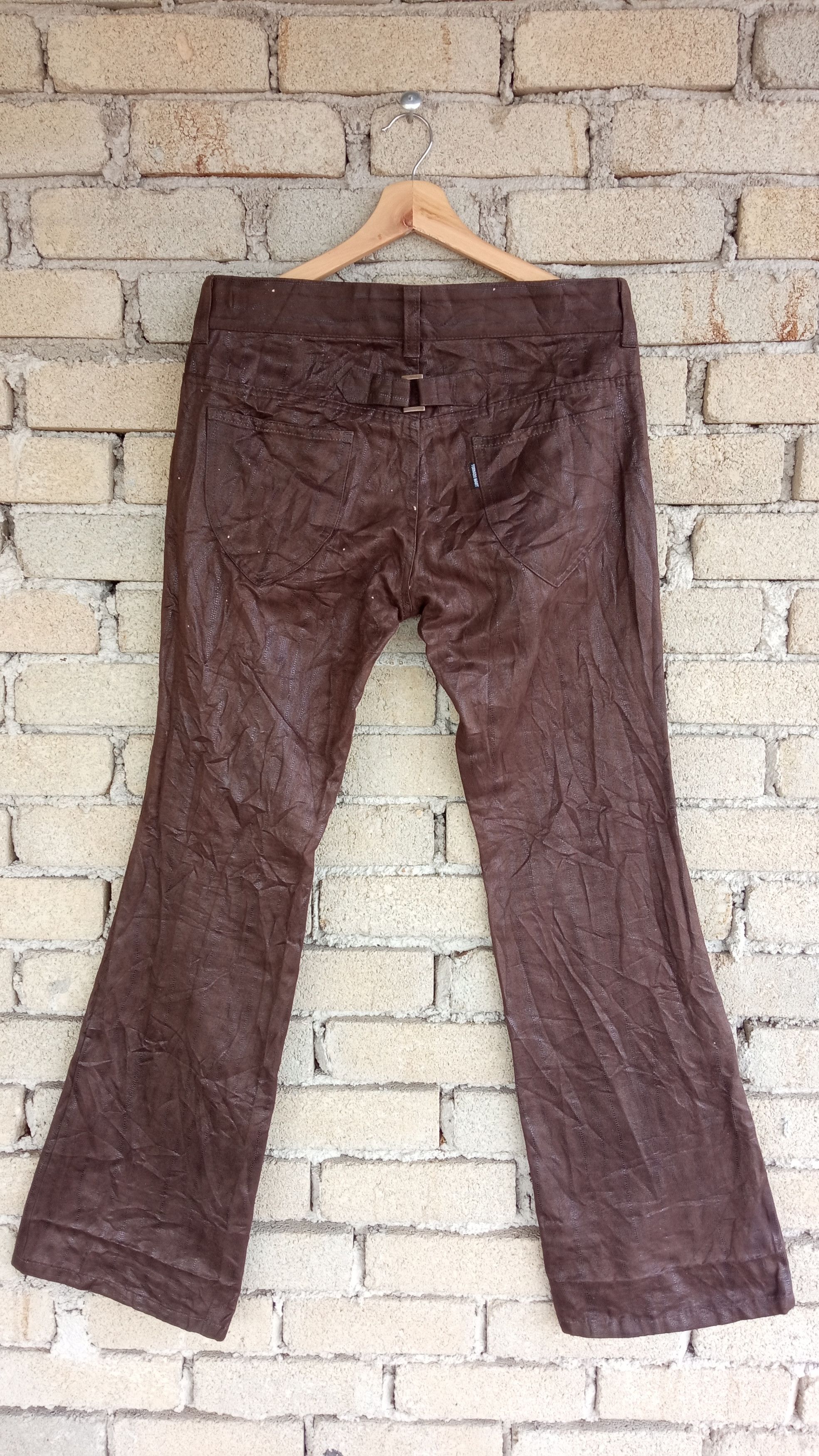Japanese Brand × Tornado Mart × Vintage 🔥🔥Vtg Style Tornado Mart Buckle Back Boot Cut Baggy Pants Size US 33 - 11 Thumbnail