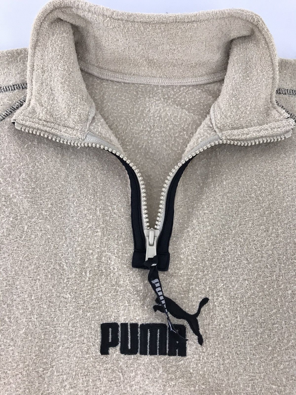 Puma × Vintage Vintage Puma Fleece Sweatshirt Half Zip Embroidery Logo M Size US M / EU 48-50 / 2 - 2 Thumbnail
