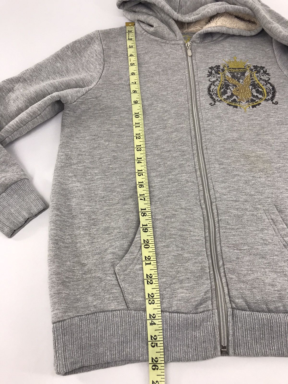 Playboy × Vintage Vintage Playboy Bunny Logo Sherpa inner Hoodies Sweatshirt Size US M / EU 48-50 / 2 - 11 Thumbnail