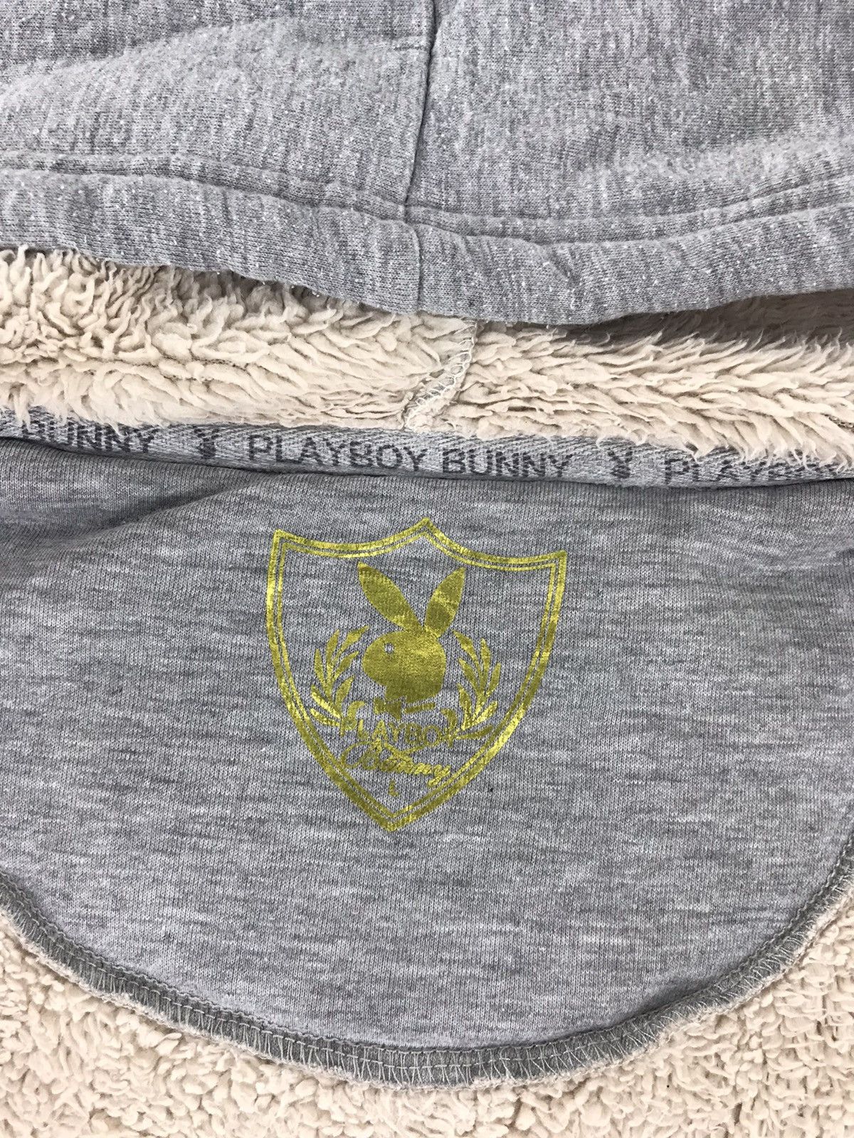 Playboy × Vintage Vintage Playboy Bunny Logo Sherpa inner Hoodies Sweatshirt Size US M / EU 48-50 / 2 - 5 Thumbnail