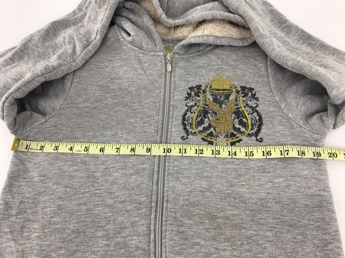 Playboy × Vintage Vintage Playboy Bunny Logo Sherpa inner Hoodies Sweatshirt Size US M / EU 48-50 / 2 - 10 Thumbnail