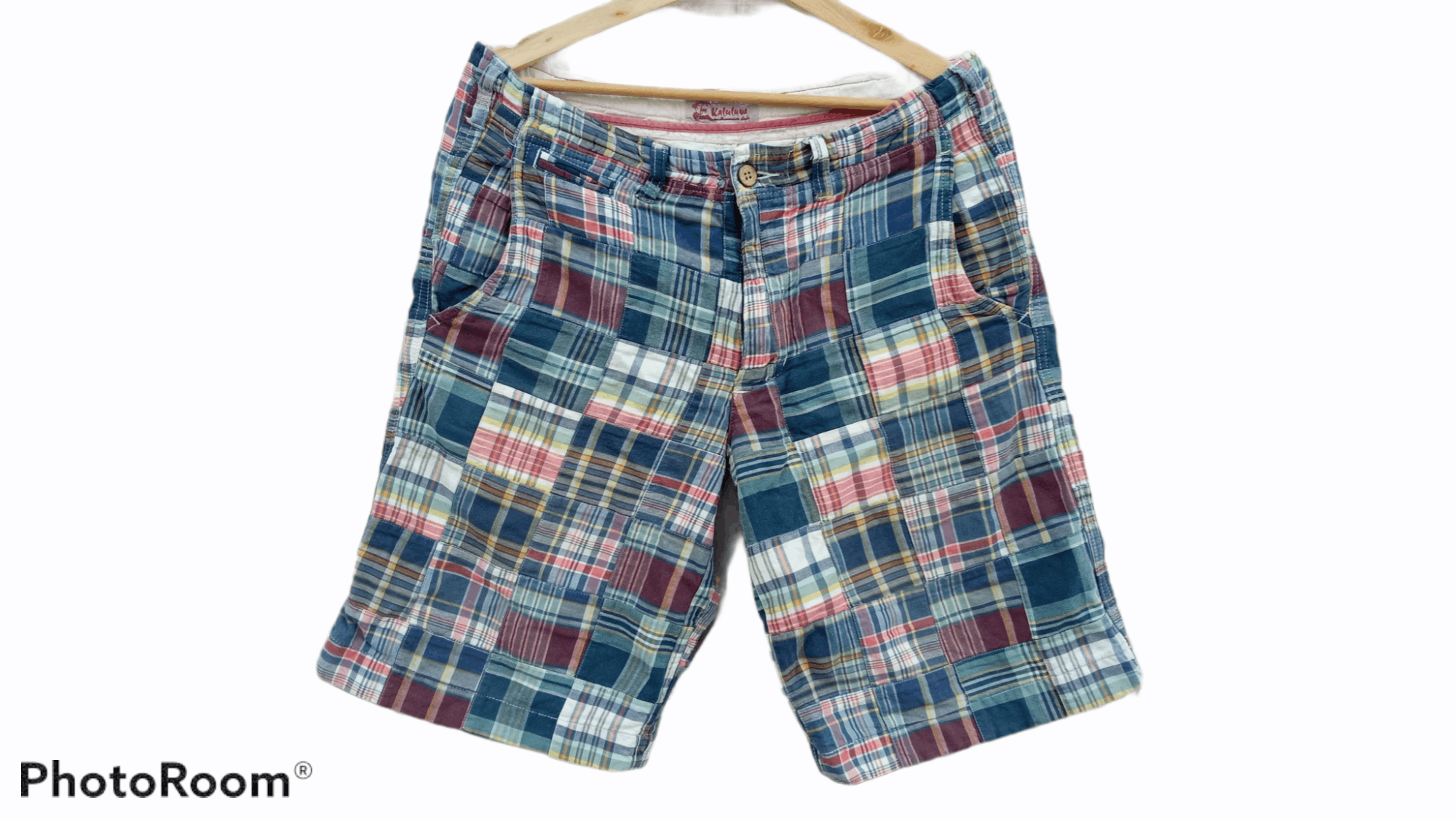 Japanese Brand 🔥🔥Kaluluwa Multicolor Patchwork Short Pants Size US 34 / EU 50 - 6 Thumbnail