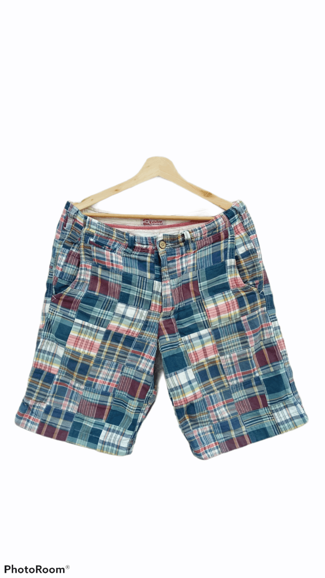 Japanese Brand 🔥🔥Kaluluwa Multicolor Patchwork Short Pants Size US 34 / EU 50 - 1 Thumbnail
