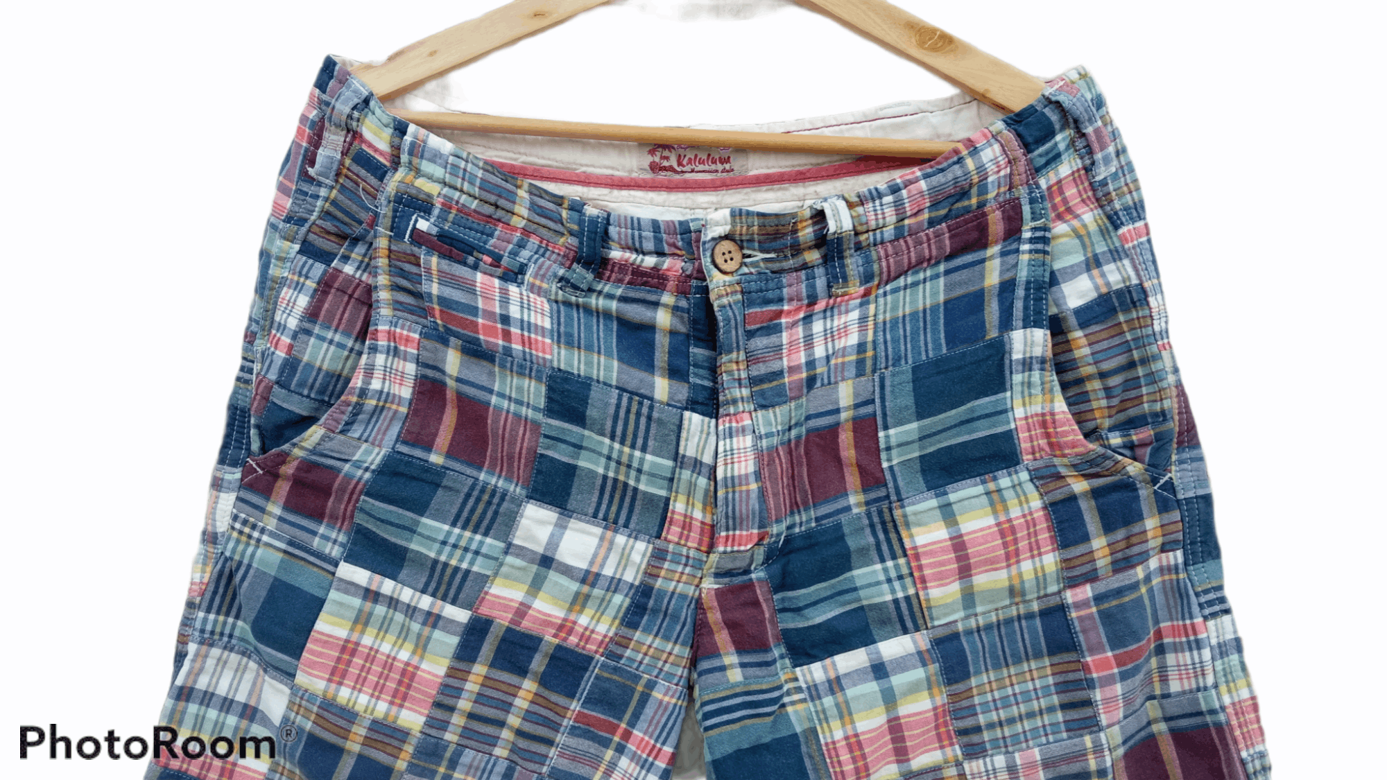 Japanese Brand 🔥🔥Kaluluwa Multicolor Patchwork Short Pants Size US 34 / EU 50 - 7 Thumbnail