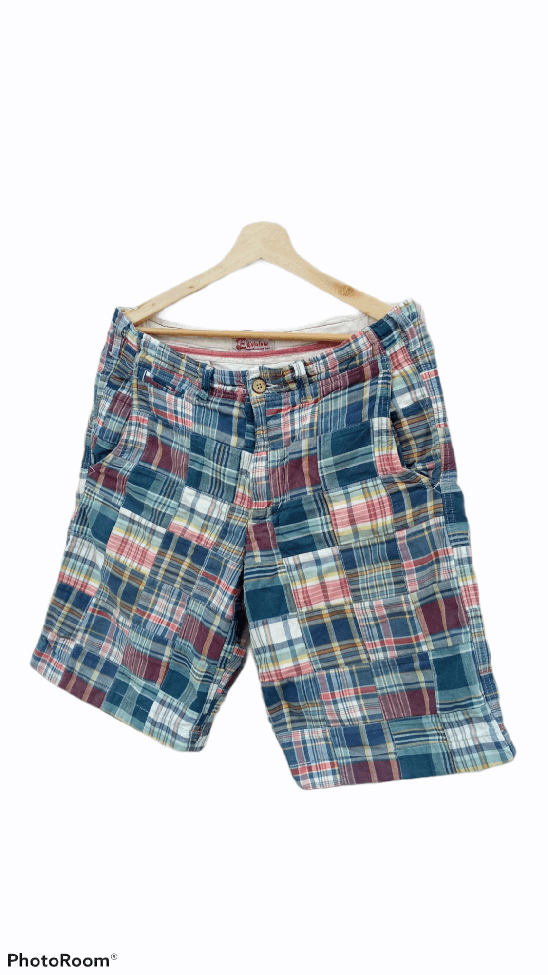 Japanese Brand 🔥🔥Kaluluwa Multicolor Patchwork Short Pants Size US 34 / EU 50 - 3 Thumbnail