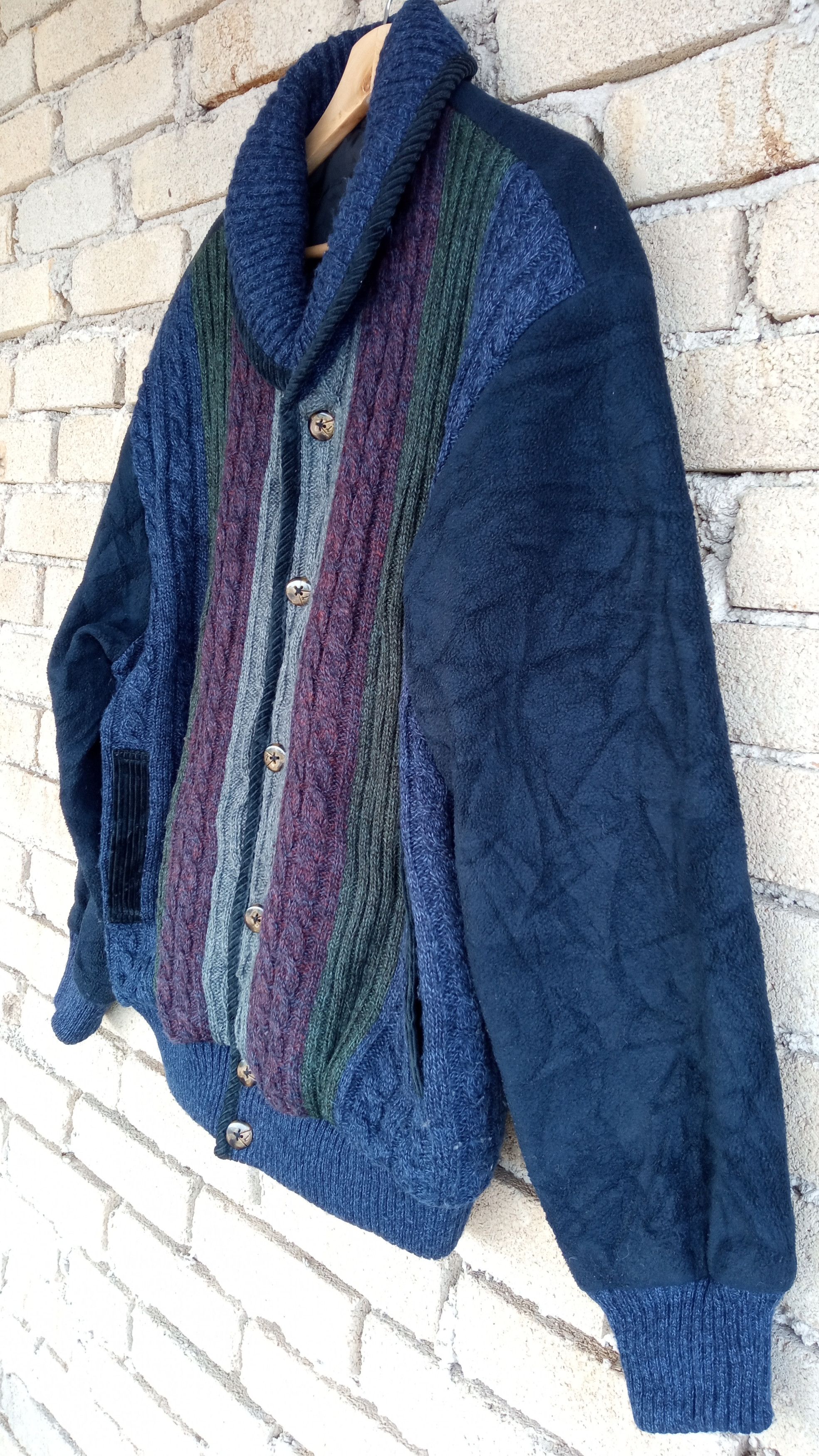 Japanese Brand × Vintage 🔥🔥Vtg Arnaldo Bassini Shawl Collar Knitwear Sweater Jacket Size US L / EU 52-54 / 3 - 15 Thumbnail