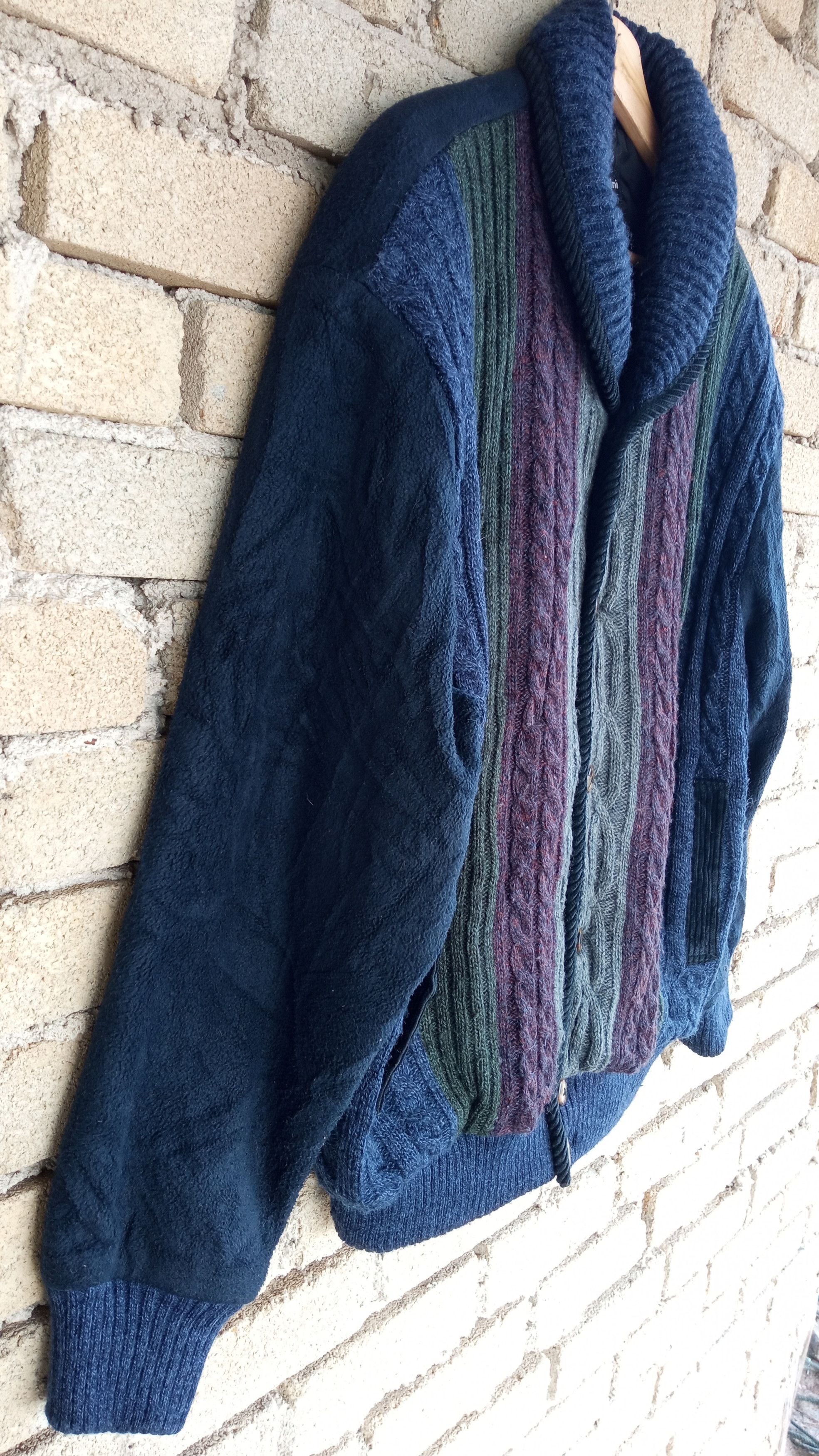 Japanese Brand × Vintage 🔥🔥Vtg Arnaldo Bassini Shawl Collar Knitwear Sweater Jacket Size US L / EU 52-54 / 3 - 14 Thumbnail
