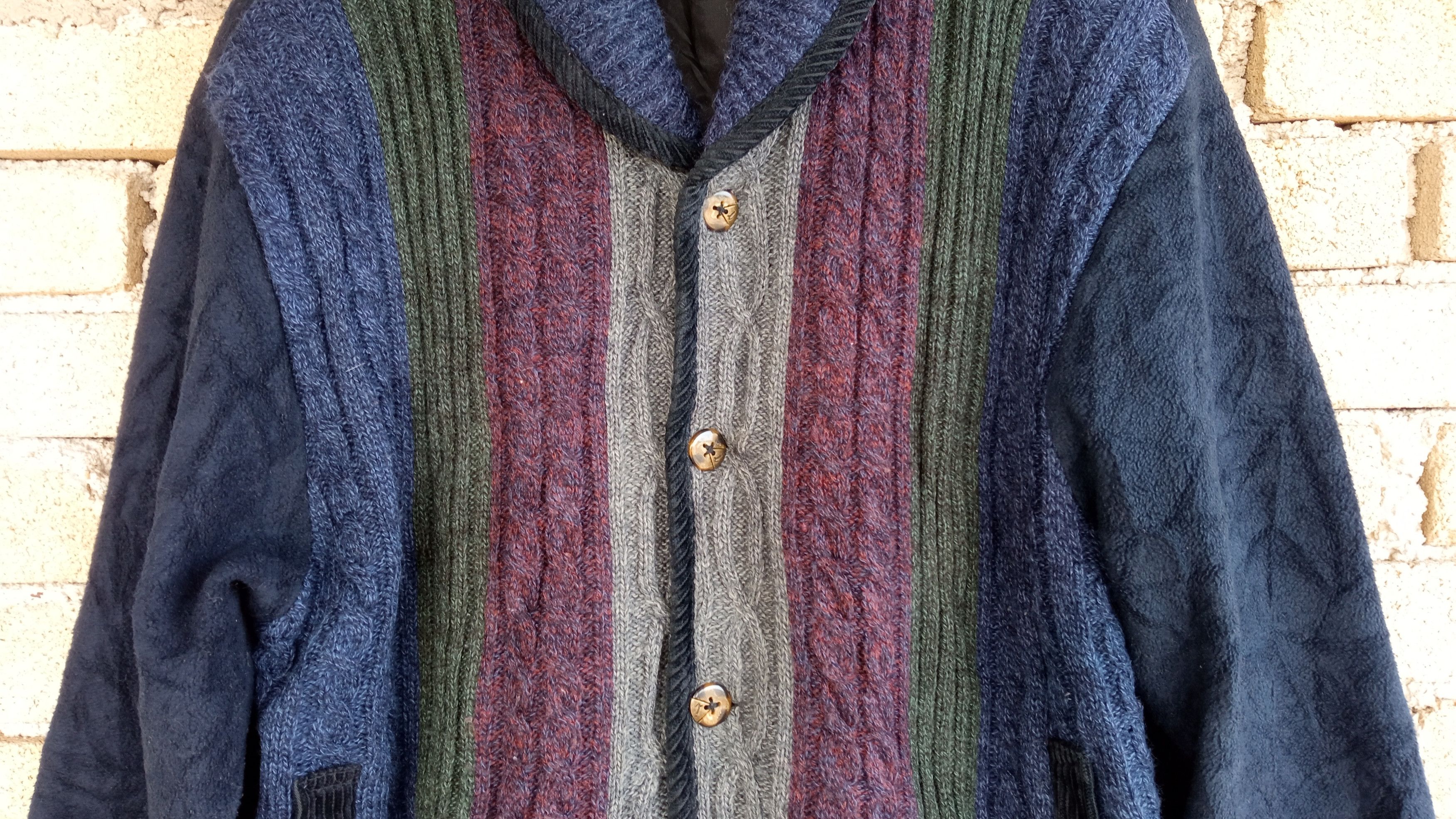 Japanese Brand × Vintage 🔥🔥Vtg Arnaldo Bassini Shawl Collar Knitwear Sweater Jacket Size US L / EU 52-54 / 3 - 9 Thumbnail