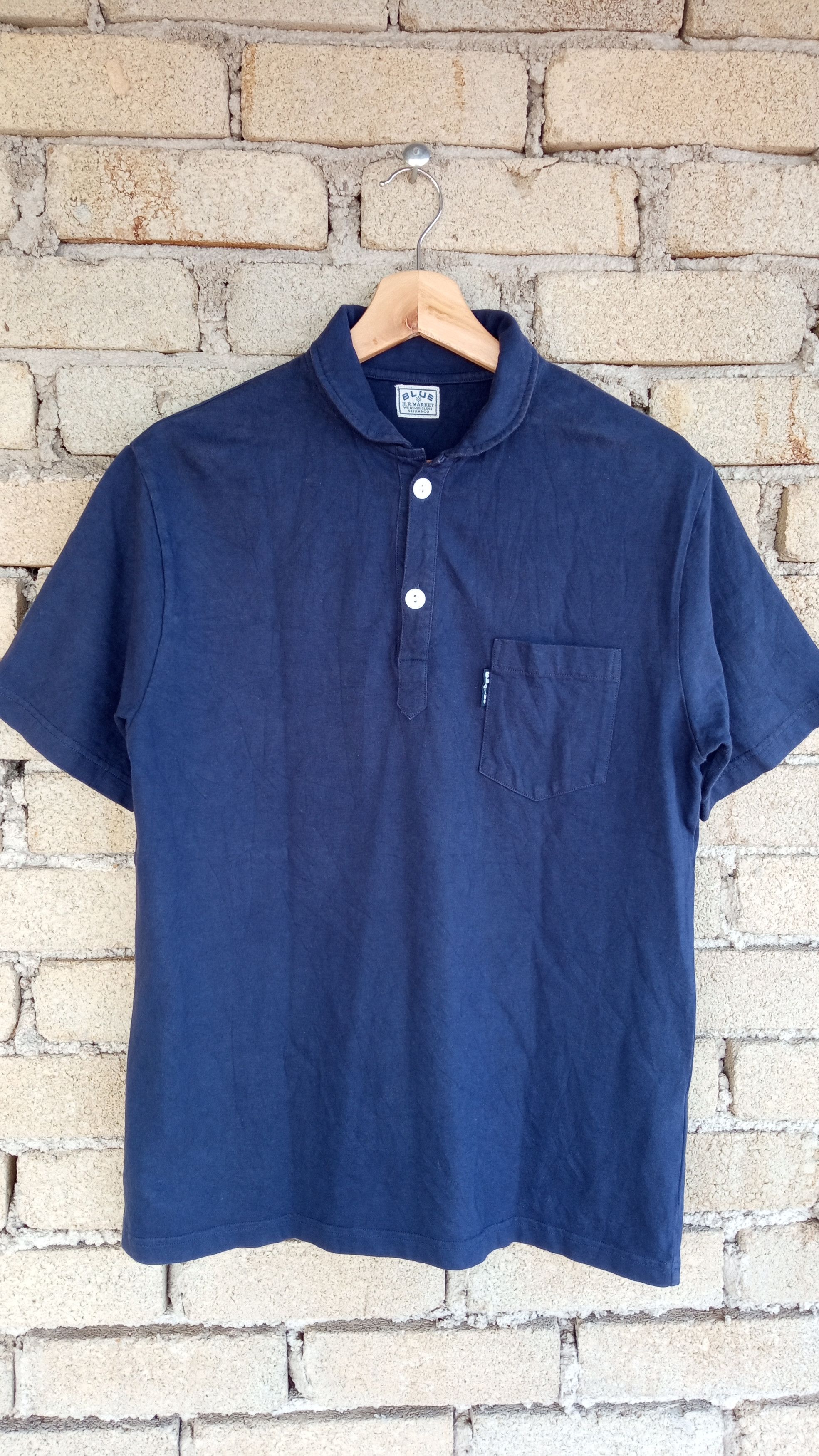 HOLLYWOOD RANCH MARKET × Japanese Brand × Vintage 🔥🔥HR Market Blue Blue Japan T-shirt Size US M / EU 48-50 / 2 - 4 Thumbnail