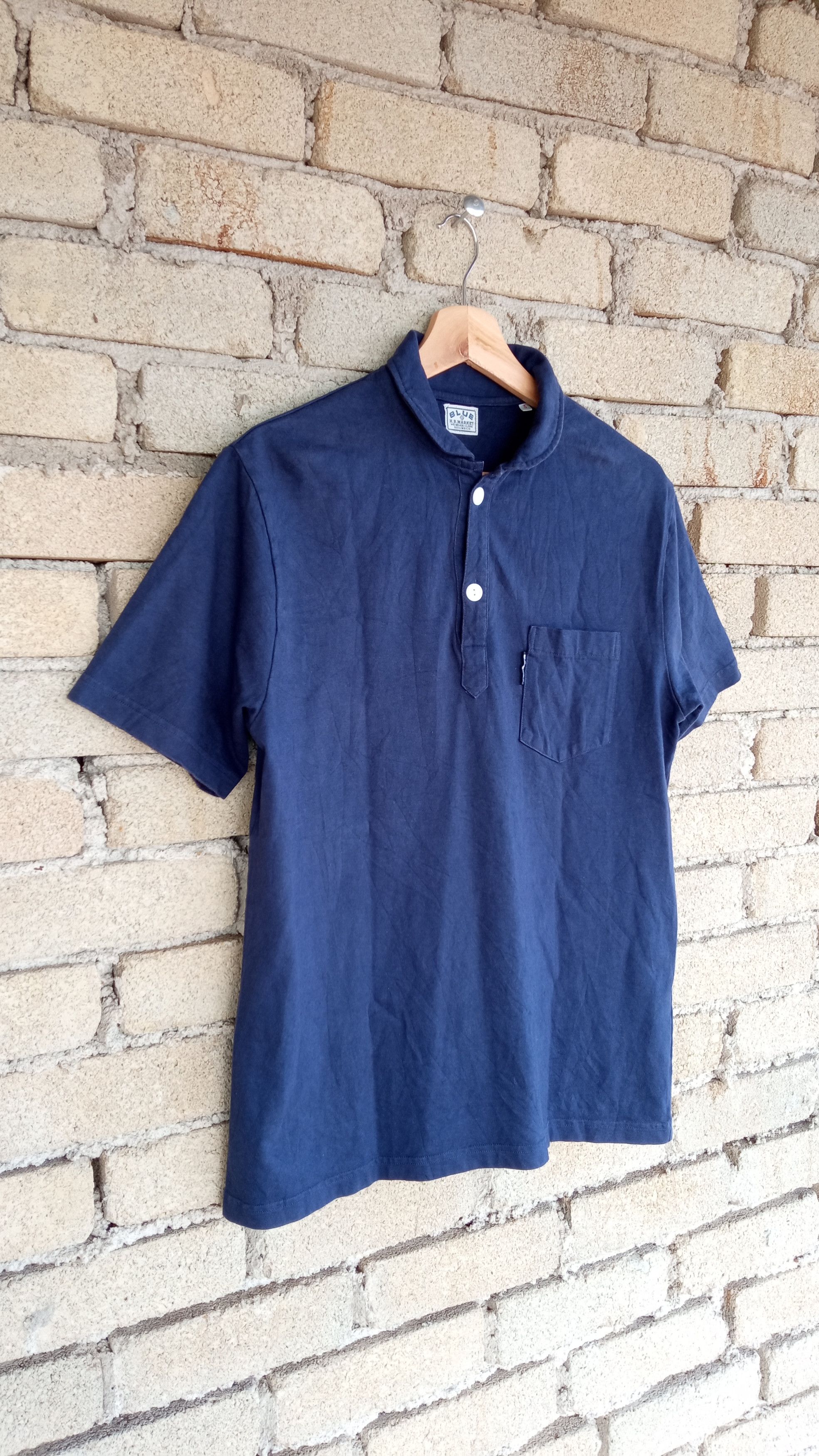 HOLLYWOOD RANCH MARKET × Japanese Brand × Vintage 🔥🔥HR Market Blue Blue Japan T-shirt Size US M / EU 48-50 / 2 - 2 Thumbnail