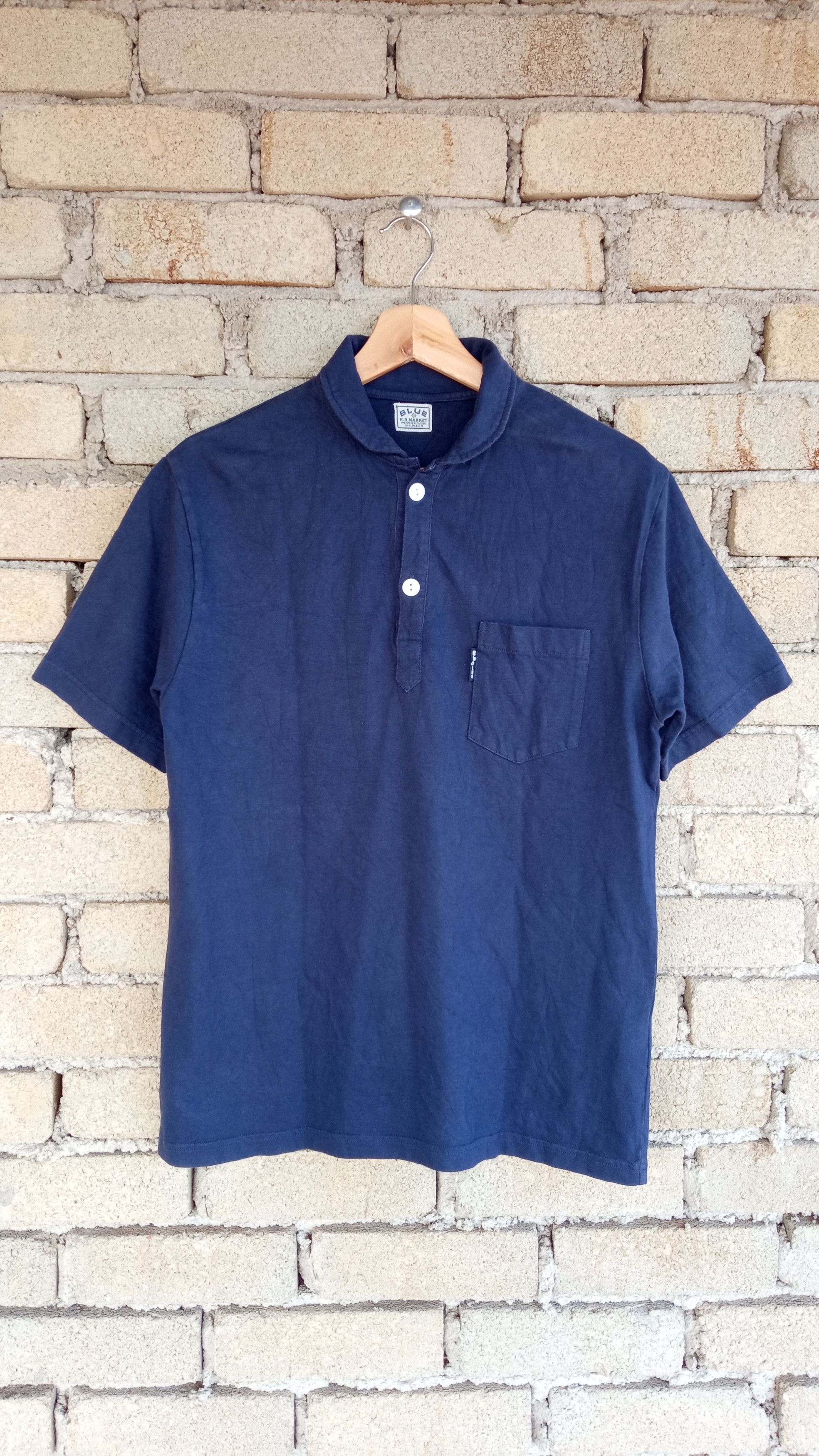 HOLLYWOOD RANCH MARKET × Japanese Brand × Vintage 🔥🔥HR Market Blue Blue Japan T-shirt Size US M / EU 48-50 / 2 - 1 Thumbnail