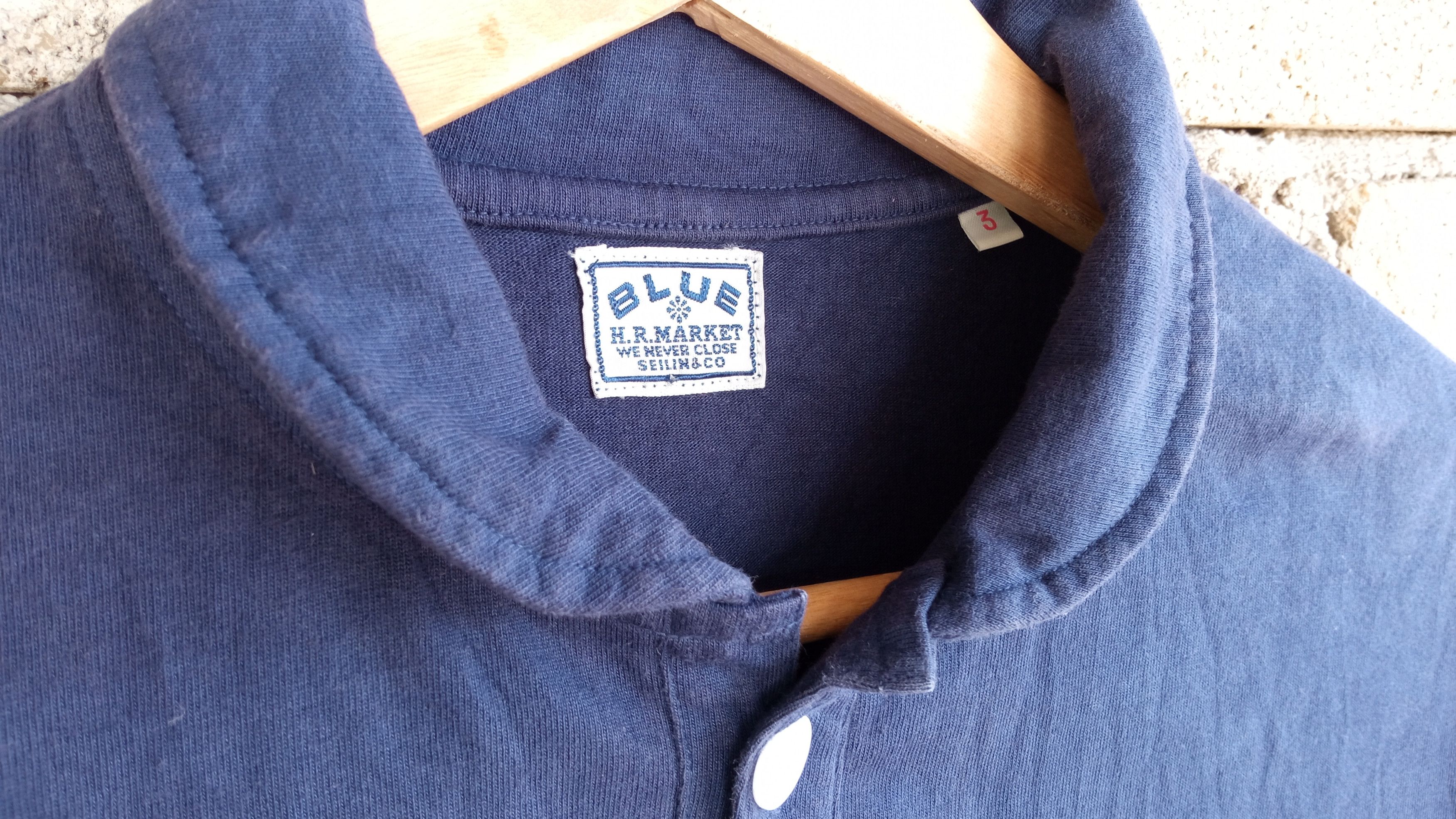 HOLLYWOOD RANCH MARKET × Japanese Brand × Vintage 🔥🔥HR Market Blue Blue Japan T-shirt Size US M / EU 48-50 / 2 - 13 Thumbnail