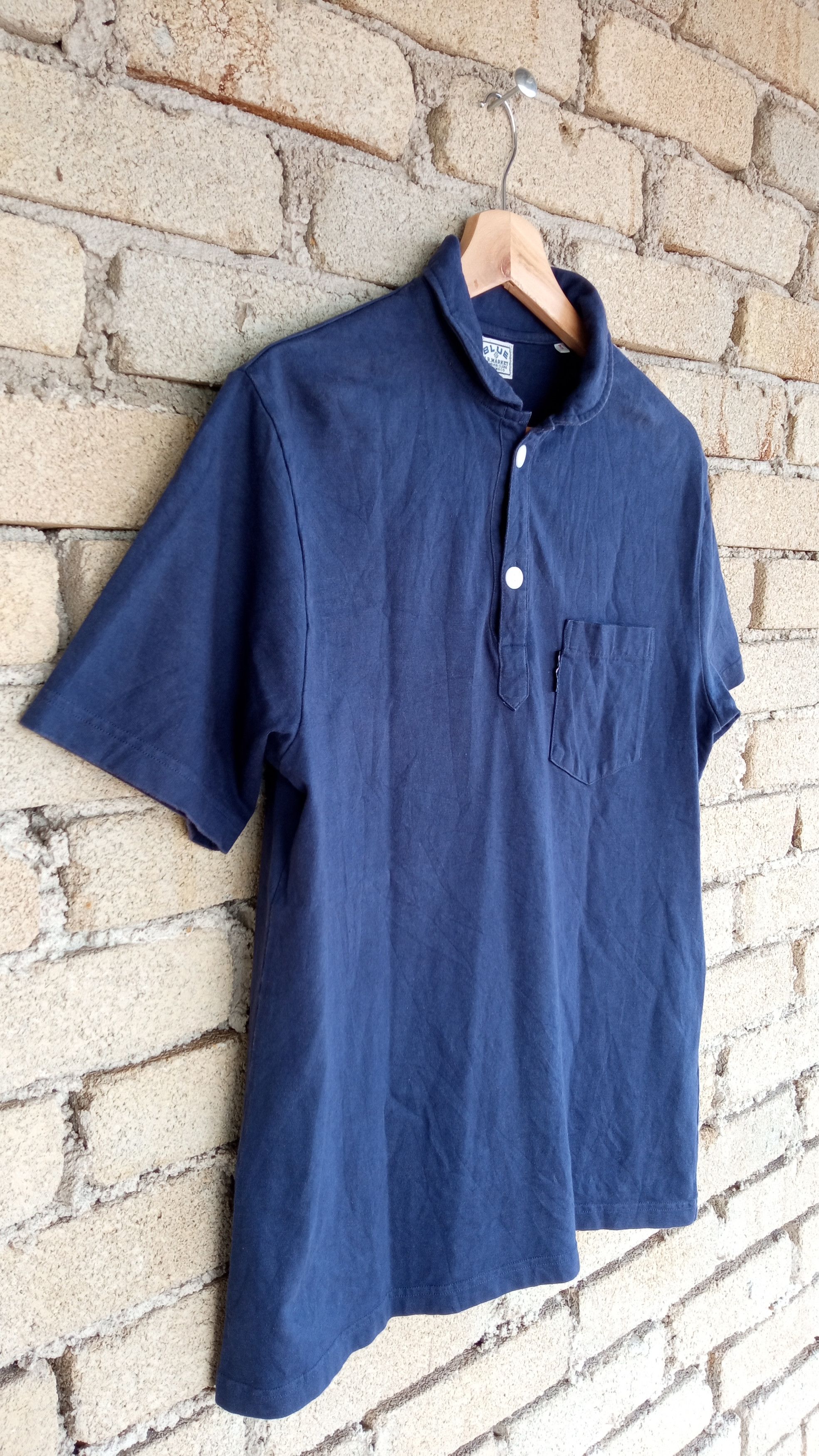 HOLLYWOOD RANCH MARKET × Japanese Brand × Vintage 🔥🔥HR Market Blue Blue Japan T-shirt Size US M / EU 48-50 / 2 - 5 Thumbnail