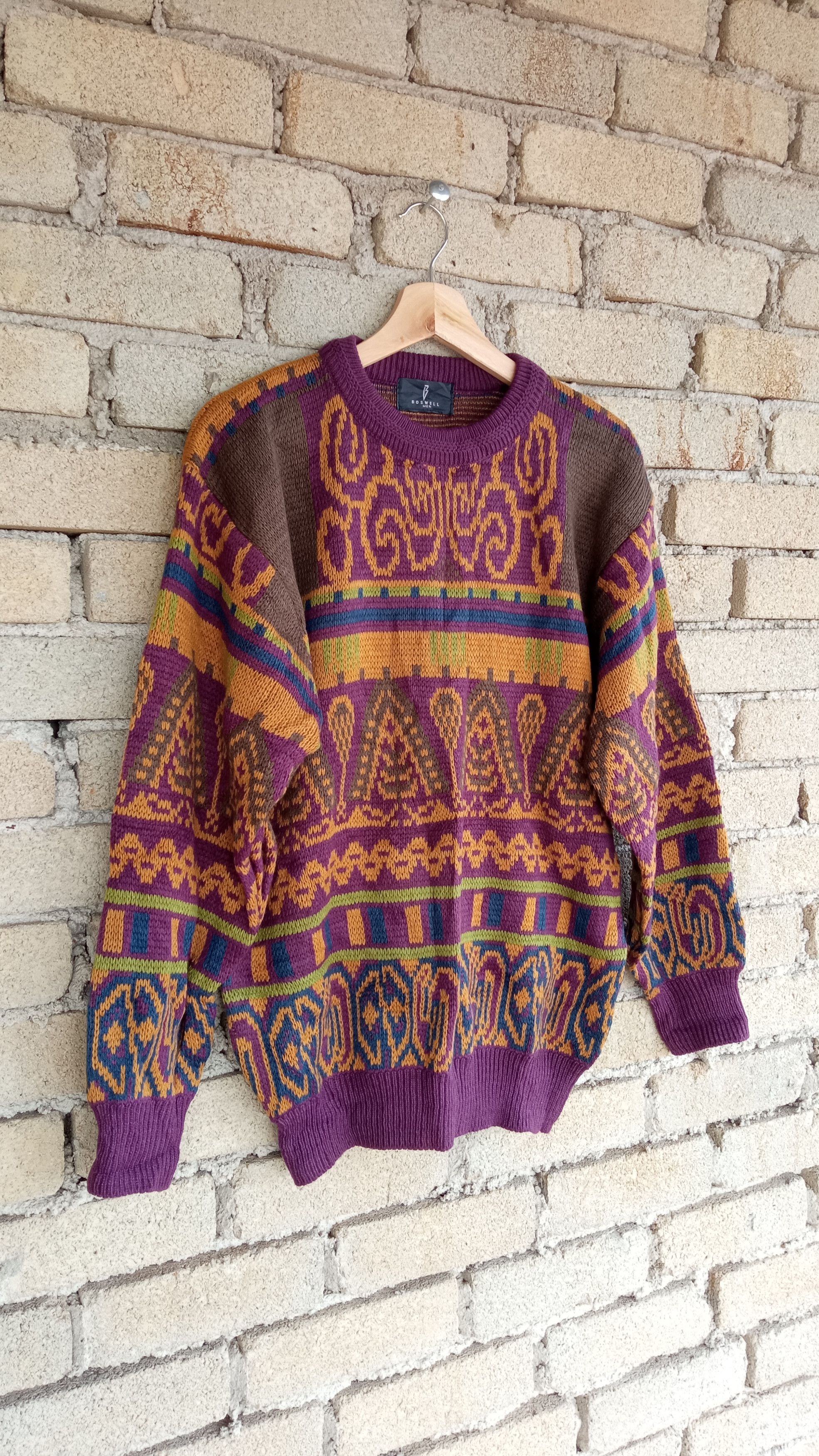 Japanese Brand × Vintage 🔥🔥Vintage Boswell Native Design Knitwear Sweatshirt Size US M / EU 48-50 / 2 - 2 Thumbnail