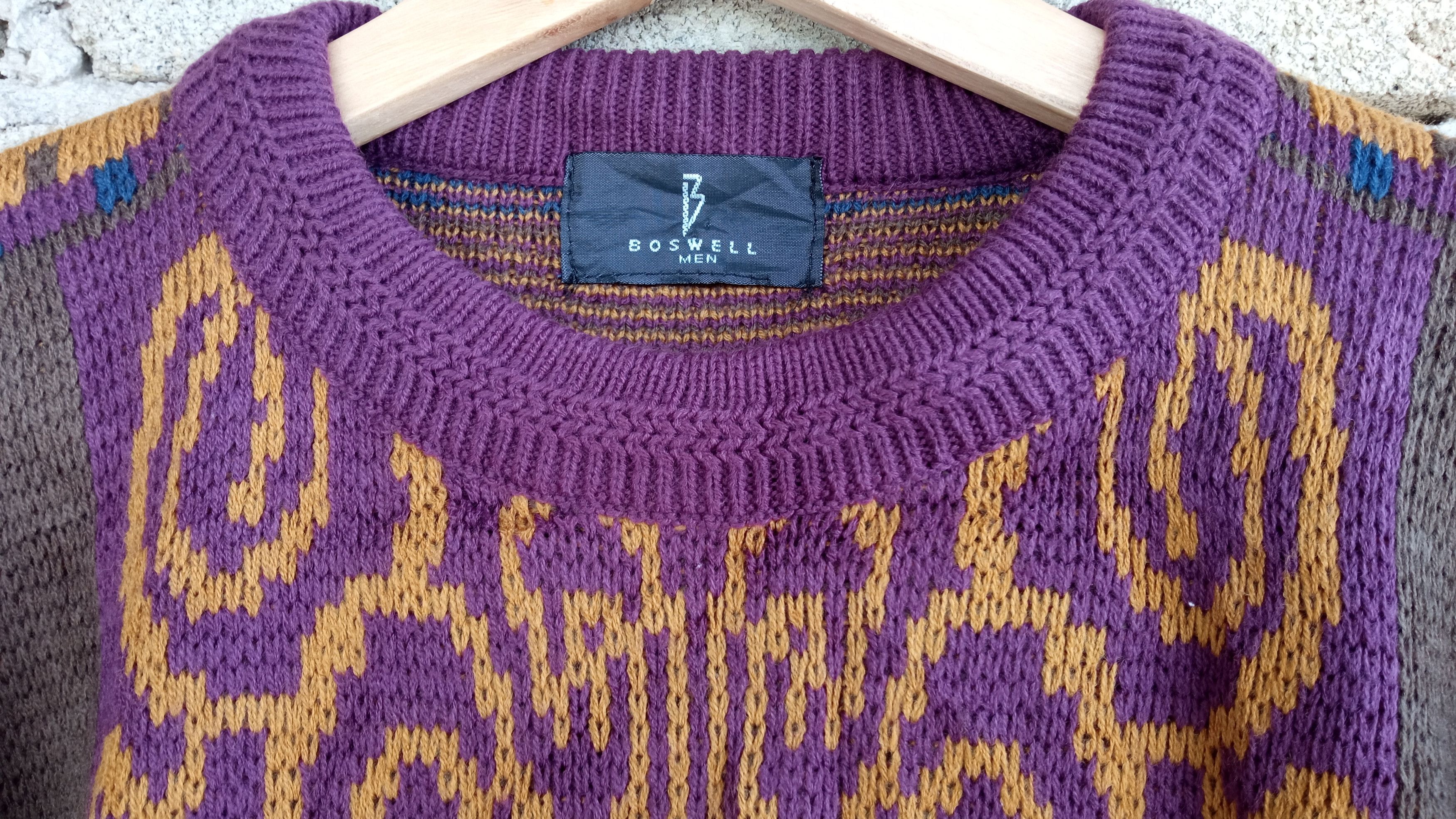 Japanese Brand × Vintage 🔥🔥Vintage Boswell Native Design Knitwear Sweatshirt Size US M / EU 48-50 / 2 - 10 Thumbnail