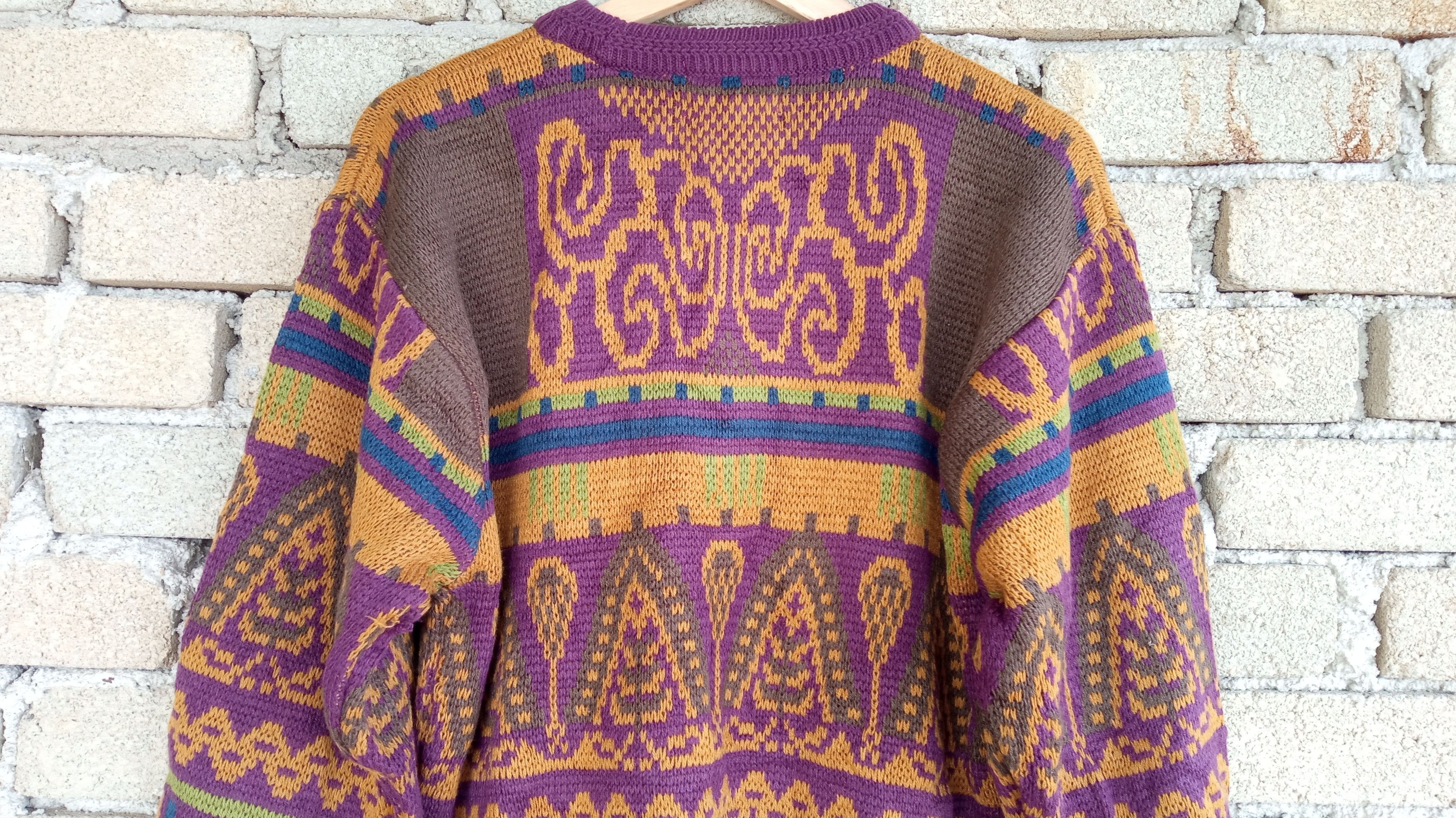 Japanese Brand × Vintage 🔥🔥Vintage Boswell Native Design Knitwear Sweatshirt Size US M / EU 48-50 / 2 - 12 Thumbnail