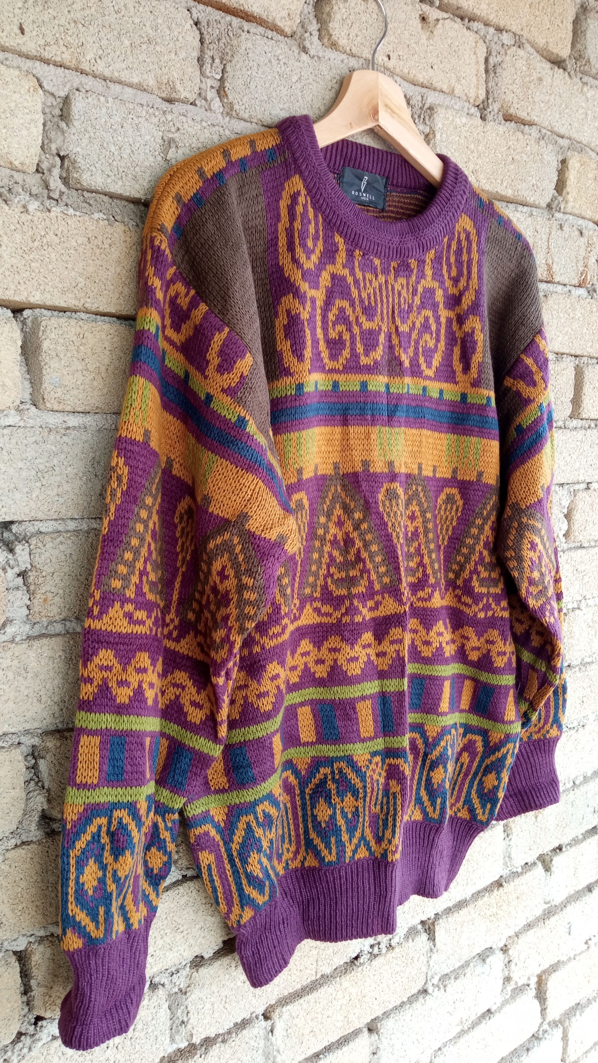 Japanese Brand × Vintage 🔥🔥Vintage Boswell Native Design Knitwear Sweatshirt Size US M / EU 48-50 / 2 - 7 Thumbnail