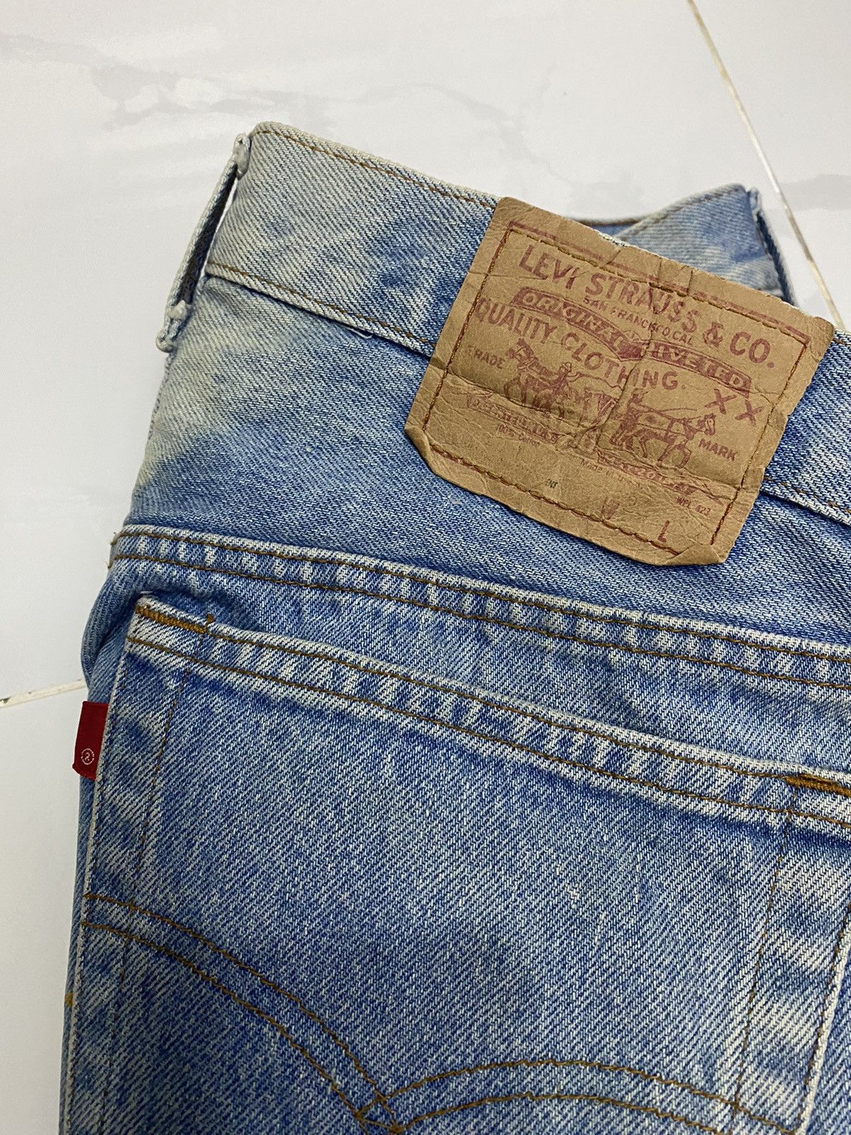 Levi's × Vintage VINTAGE LEVIS 501 SINGLE R WASHED DISTRESSED DENIM JEANS Size US 32 / EU 48 - 7 Thumbnail
