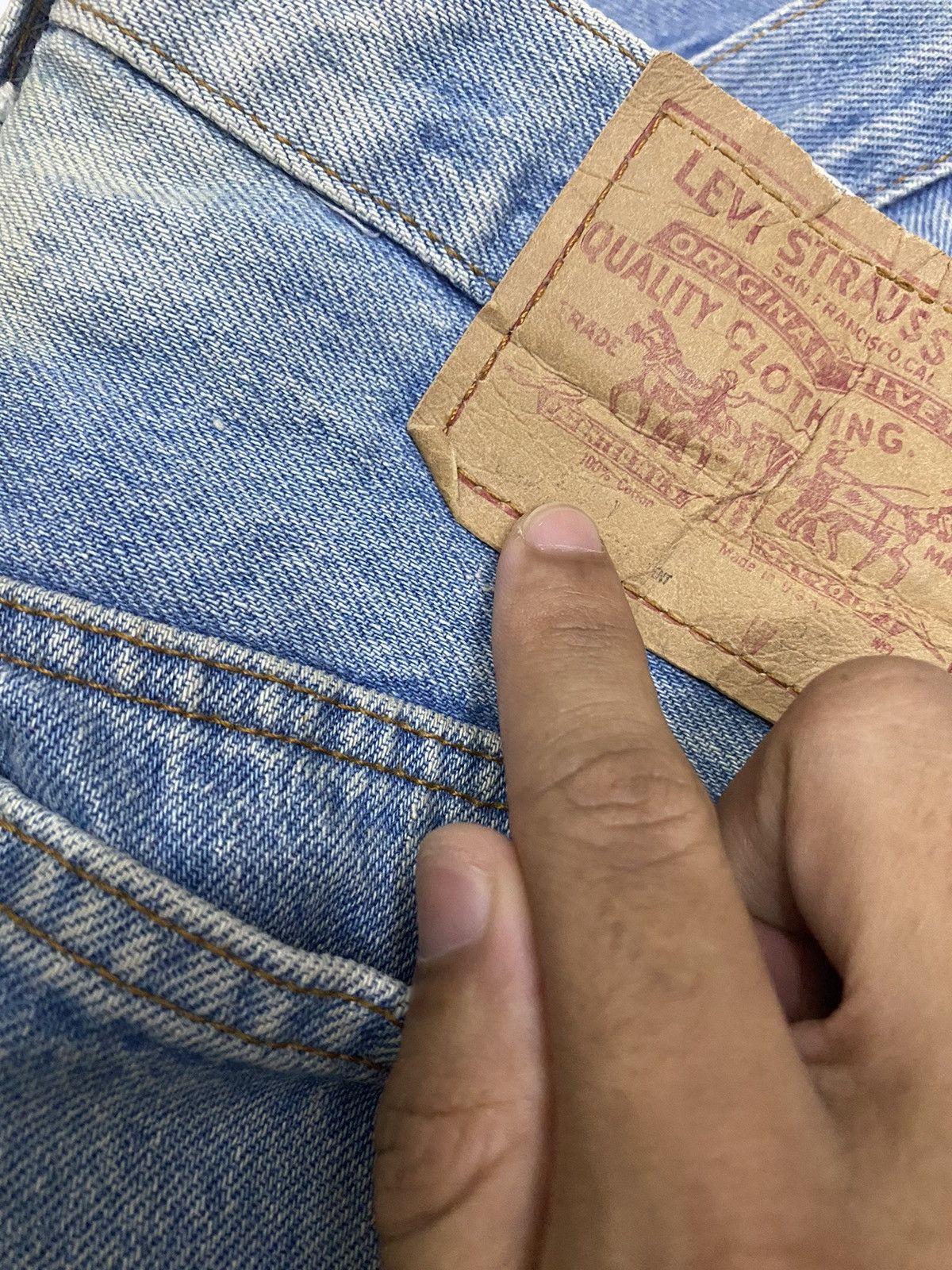 Levi's × Vintage VINTAGE LEVIS 501 SINGLE R WASHED DISTRESSED DENIM JEANS Size US 32 / EU 48 - 9 Thumbnail