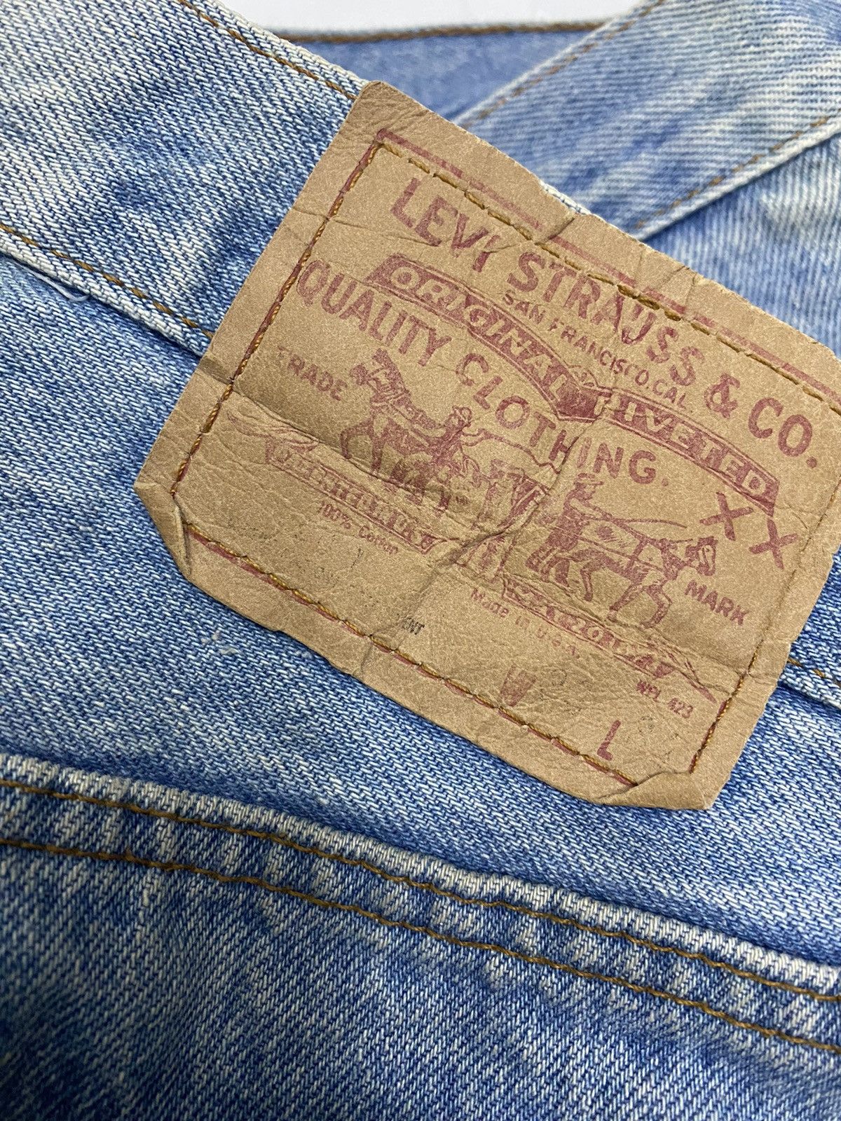 Levi's × Vintage VINTAGE LEVIS 501 SINGLE R WASHED DISTRESSED DENIM JEANS Size US 32 / EU 48 - 8 Thumbnail