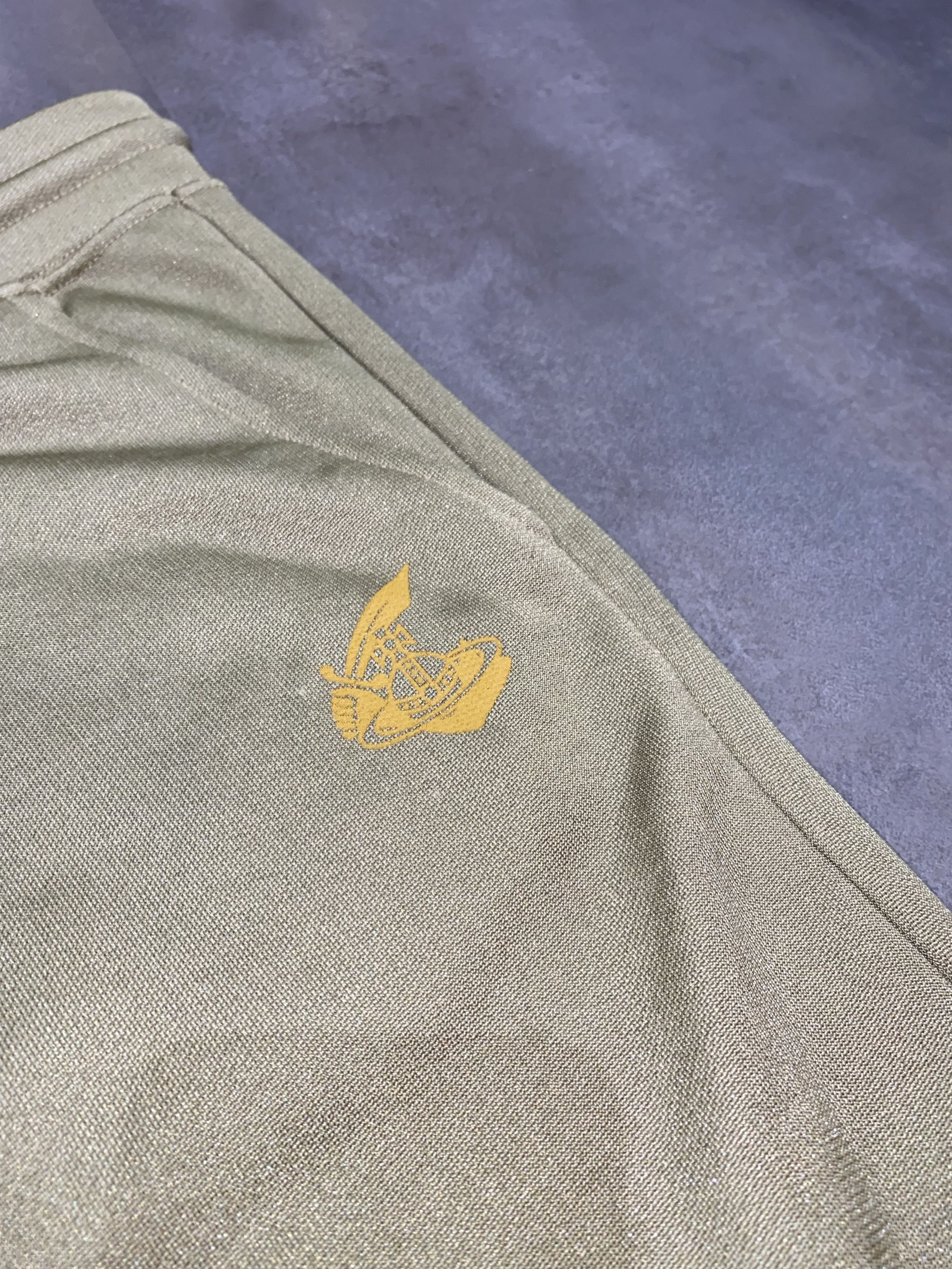 Vivienne Westwood DSWT! Vivienne Westwood Small Logo Shine Green Joggers Size US 30 / EU 46 - 12 Thumbnail