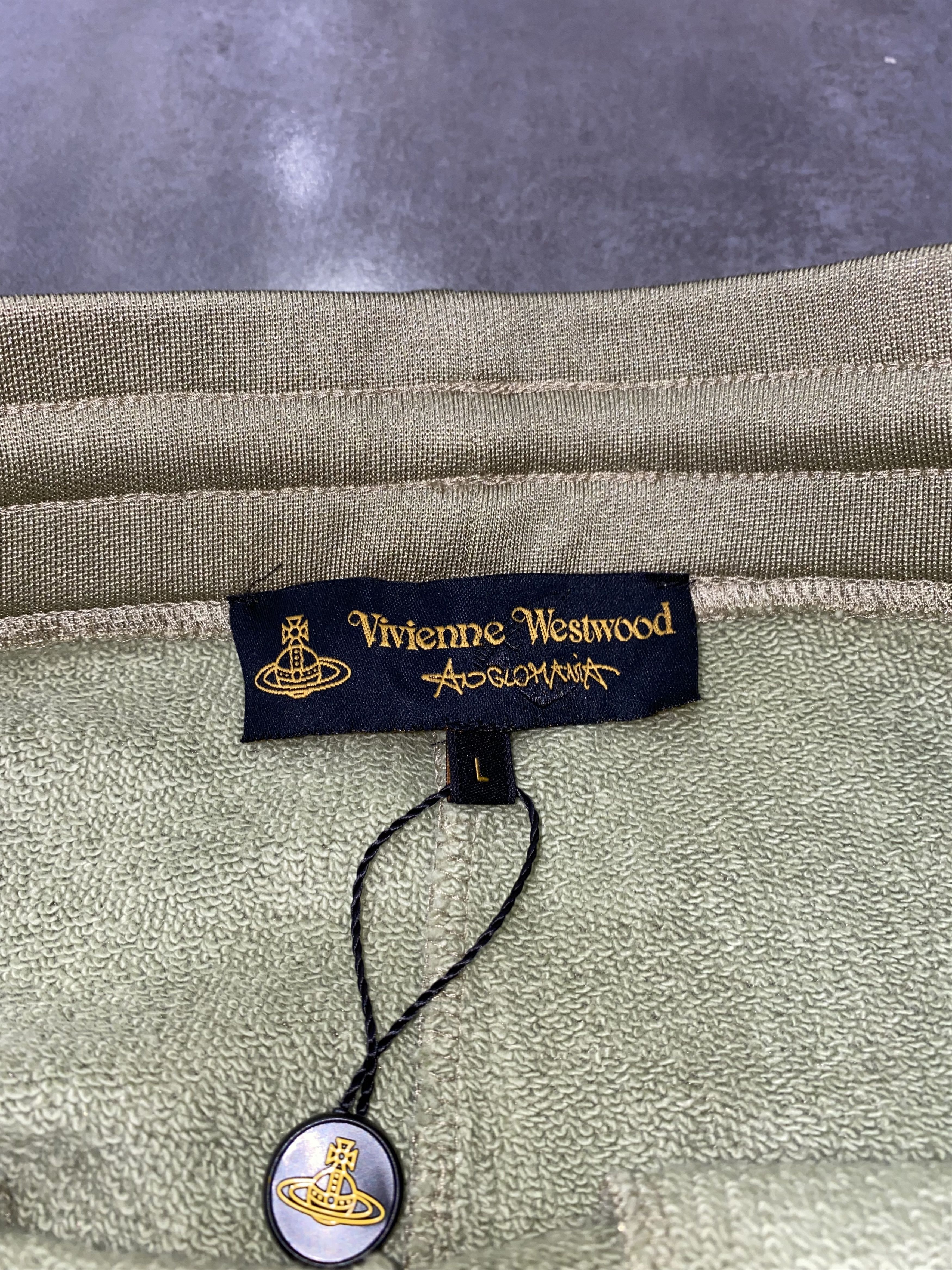 Vivienne Westwood DSWT! Vivienne Westwood Small Logo Shine Green Joggers Size US 30 / EU 46 - 15 Thumbnail