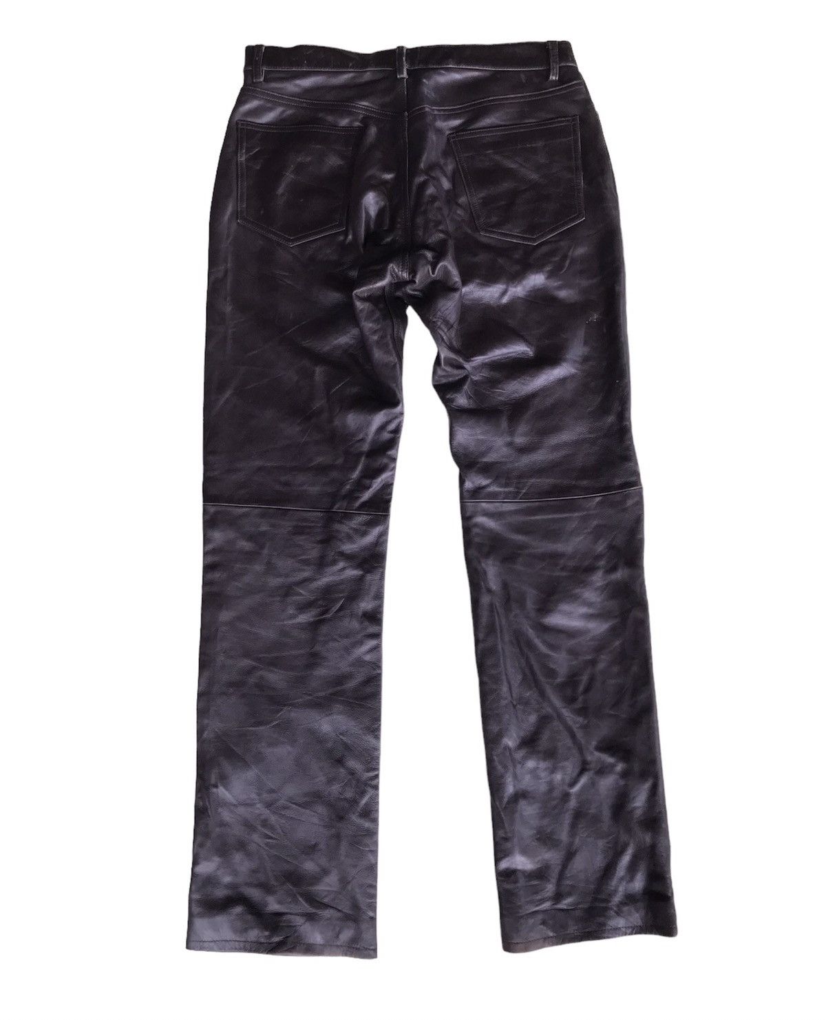SHIPS JAPANESE VINTAGE SHIPS LEATHER PANTS Size US 34 / EU 50 - 2 Thumbnail