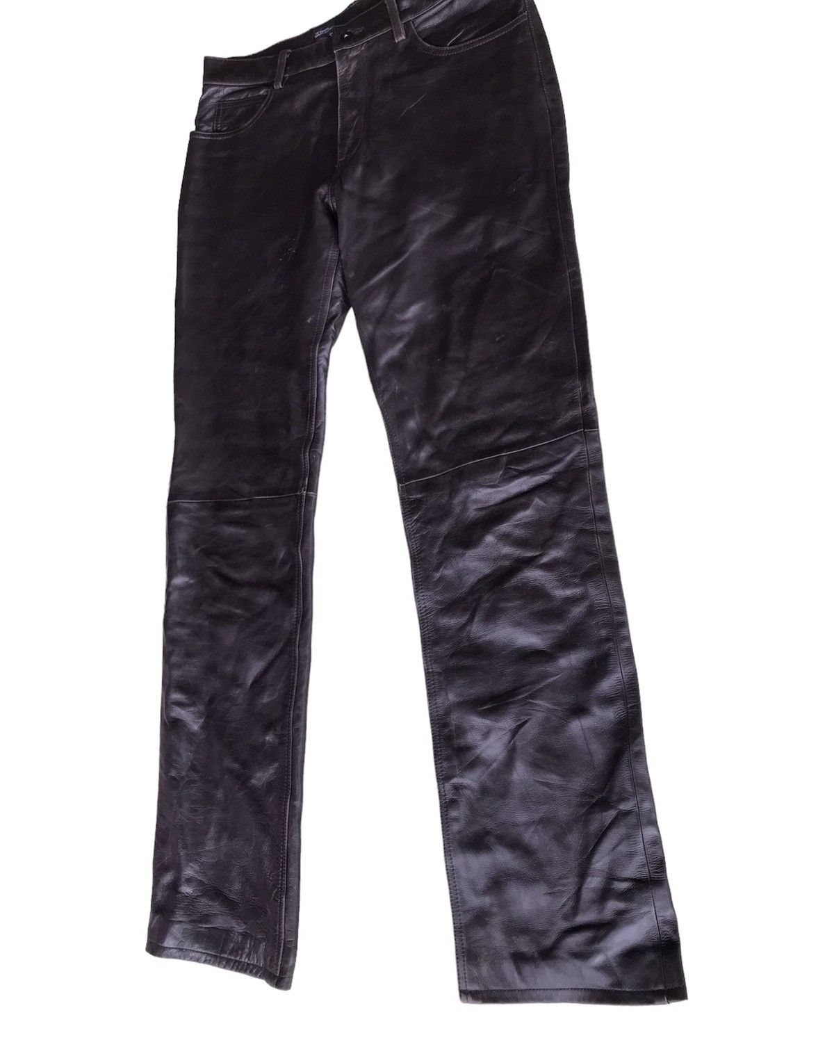 SHIPS JAPANESE VINTAGE SHIPS LEATHER PANTS Size US 34 / EU 50 - 5 Thumbnail