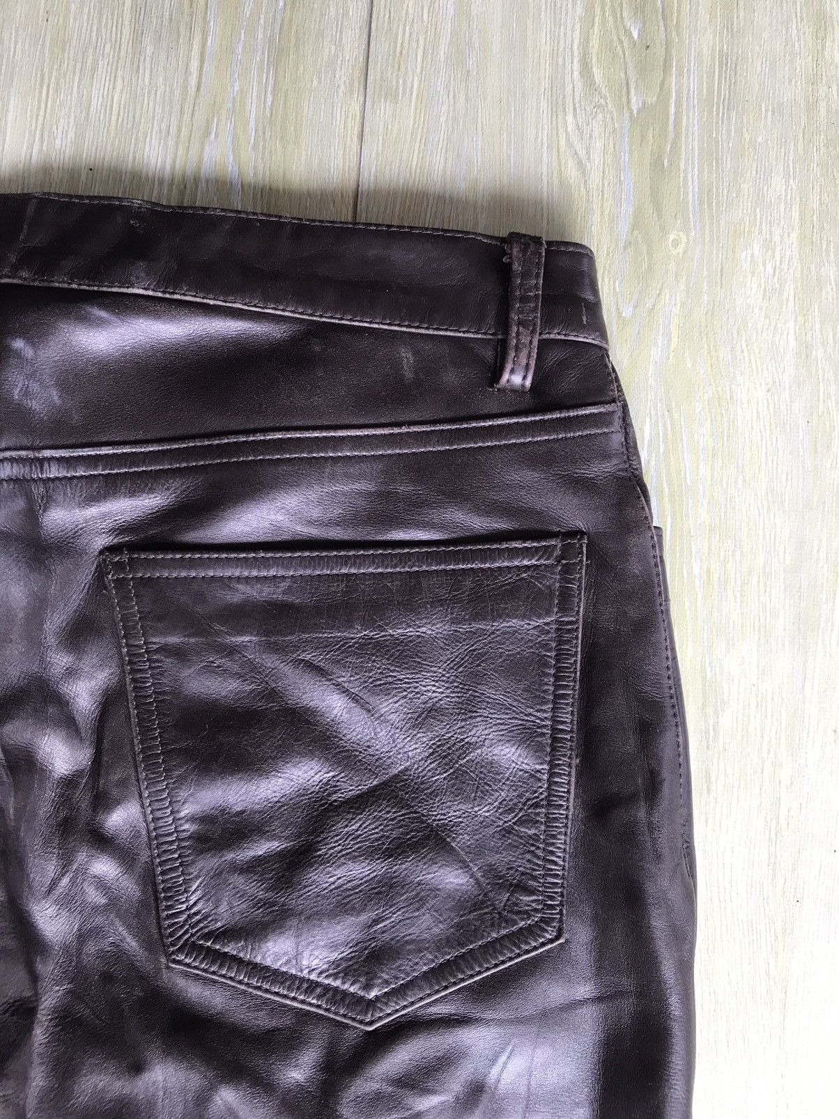 SHIPS JAPANESE VINTAGE SHIPS LEATHER PANTS Size US 34 / EU 50 - 8 Thumbnail