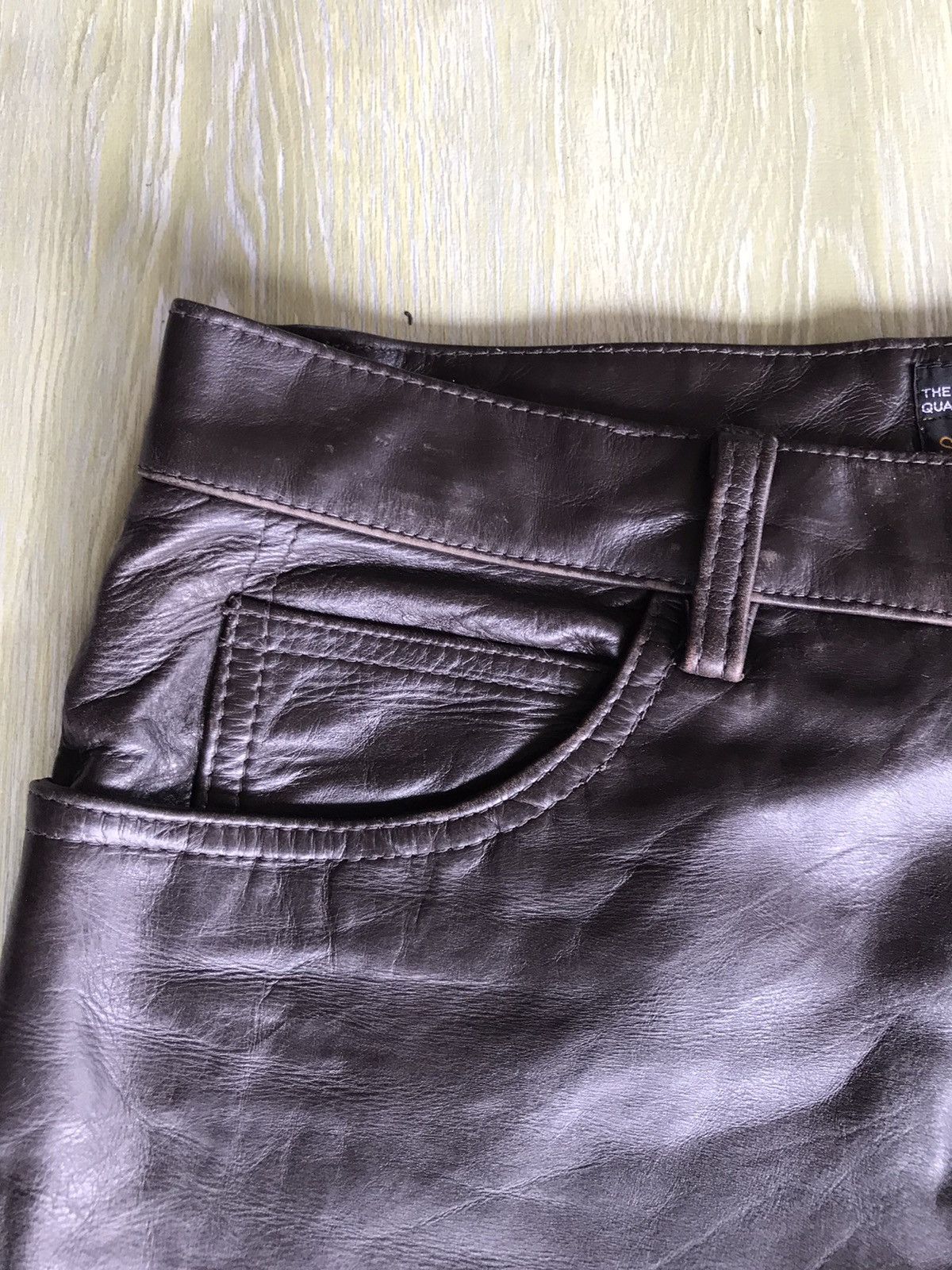 SHIPS JAPANESE VINTAGE SHIPS LEATHER PANTS Size US 34 / EU 50 - 9 Thumbnail