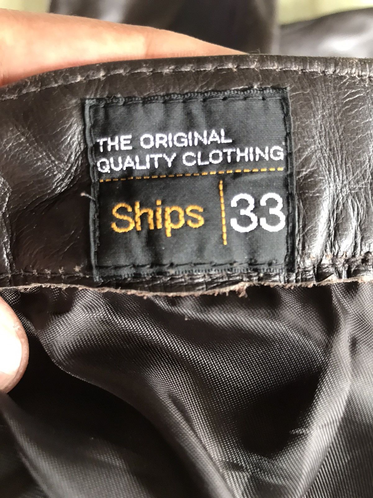 SHIPS JAPANESE VINTAGE SHIPS LEATHER PANTS Size US 34 / EU 50 - 6 Thumbnail
