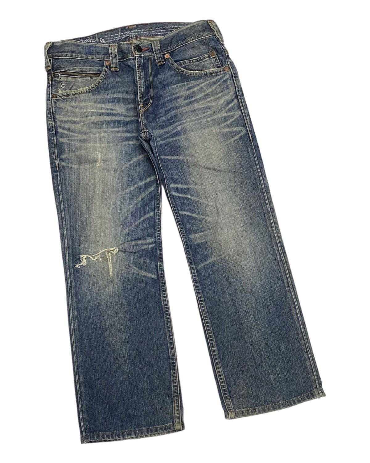 Hysteric Glamour × Levi's VINTAGE LEVIS 502 DISTRESSED BAGGY DENIM JEANS Size US 36 / EU 52 - 3 Thumbnail