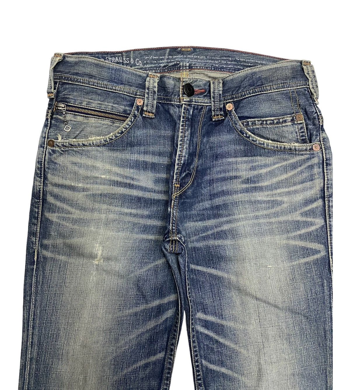 Hysteric Glamour × Levi's VINTAGE LEVIS 502 DISTRESSED BAGGY DENIM JEANS Size US 36 / EU 52 - 7 Thumbnail
