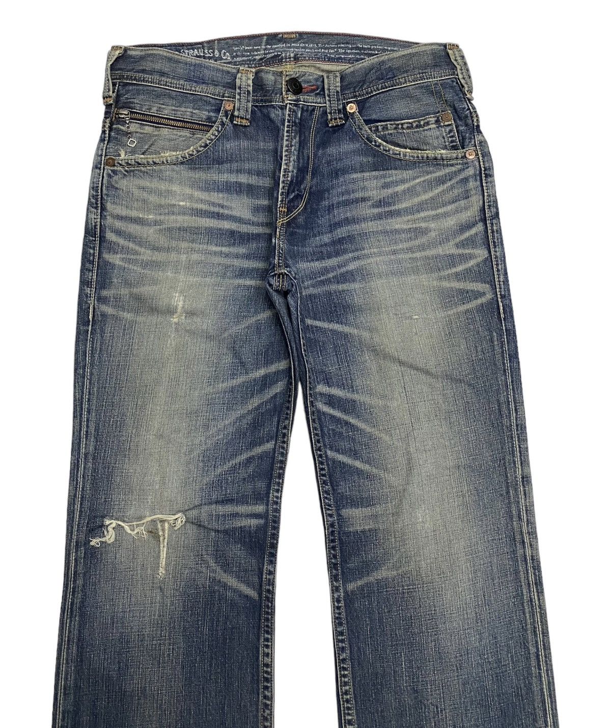 Hysteric Glamour × Levi's VINTAGE LEVIS 502 DISTRESSED BAGGY DENIM JEANS Size US 36 / EU 52 - 5 Thumbnail