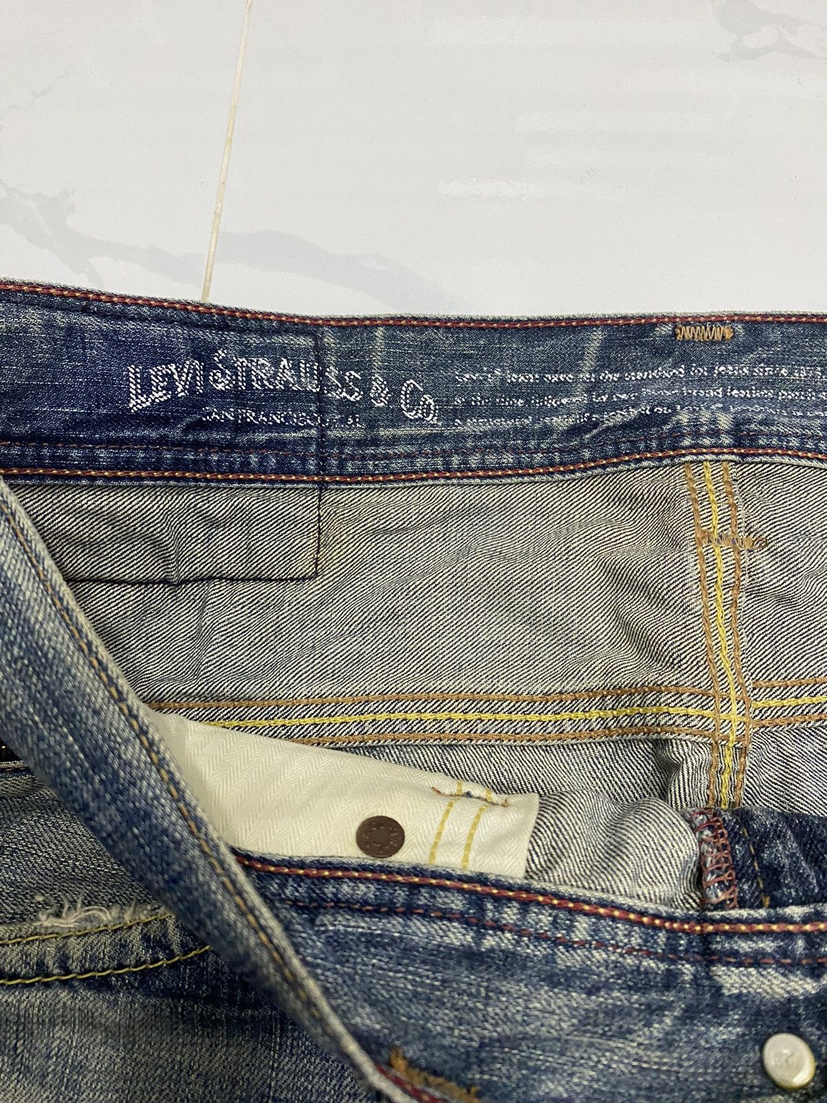Hysteric Glamour × Levi's VINTAGE LEVIS 502 DISTRESSED BAGGY DENIM JEANS Size US 36 / EU 52 - 11 Thumbnail