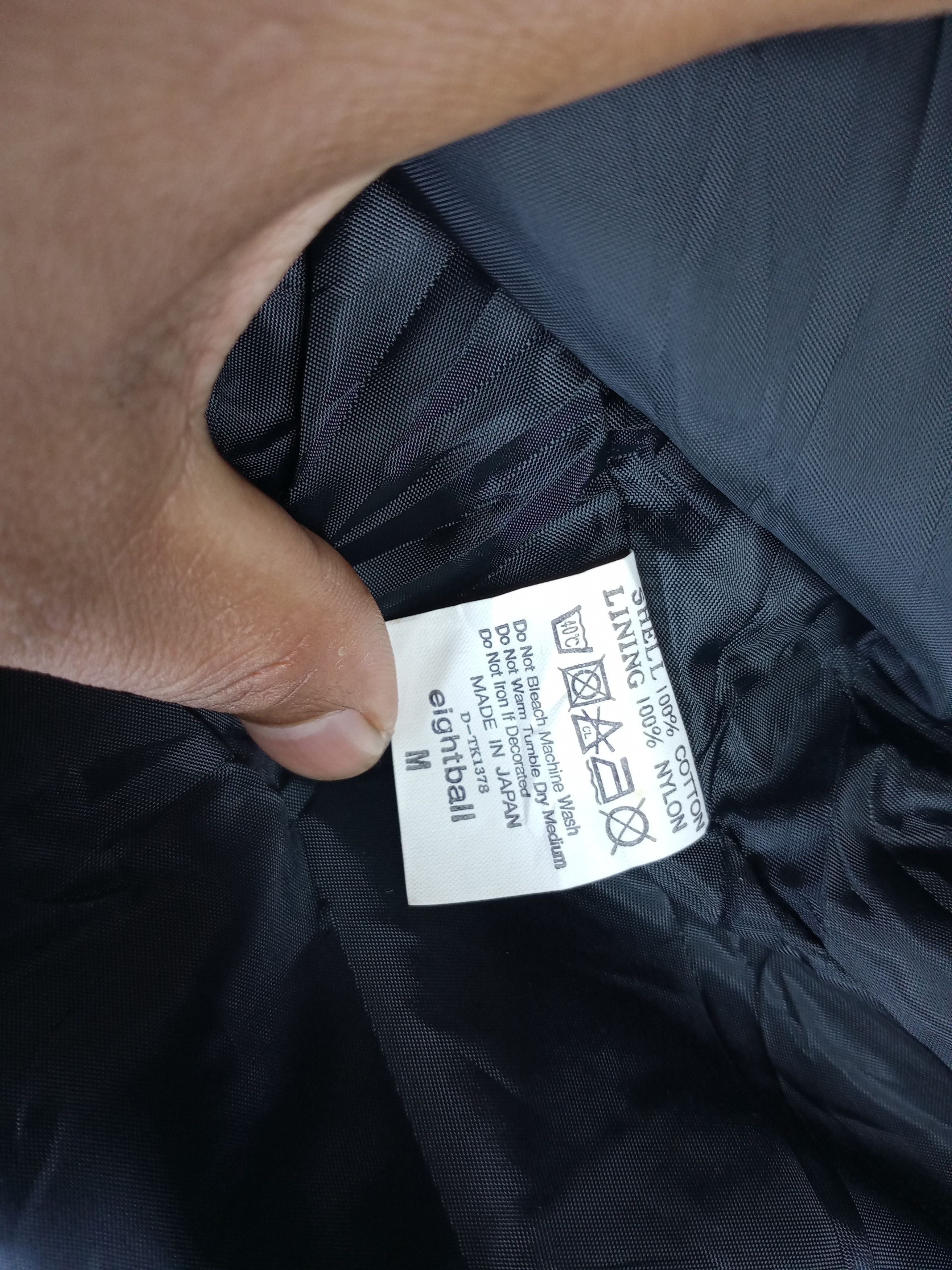 Japanese Brand Vintage 8-Ball Black Bomber Jacket Size US L / EU 52-54 / 3 - 7 Thumbnail