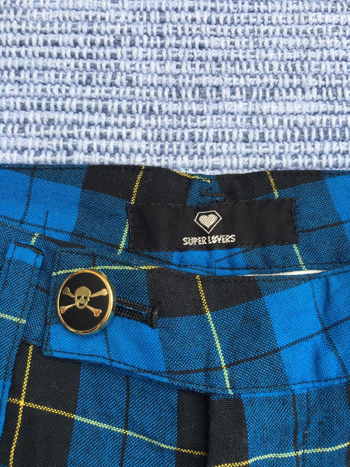 Japanese Brand super lovers blue tartan Size US 28 / EU 44 - 6 Thumbnail
