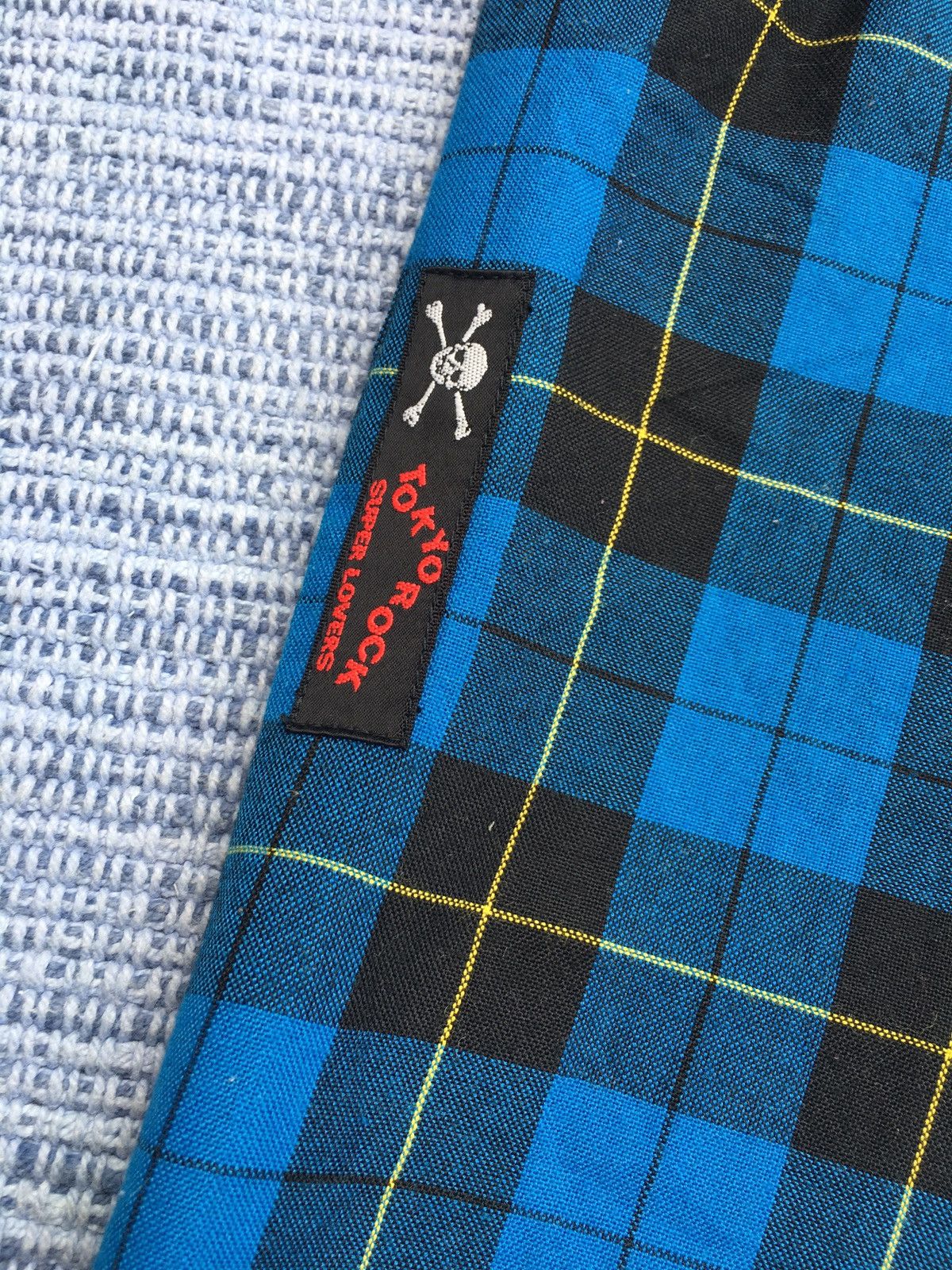 Japanese Brand super lovers blue tartan Size US 28 / EU 44 - 5 Thumbnail