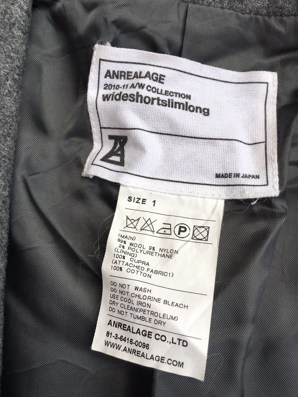 ANREALAGE anrealage 2010-11 a/w collection wideshortslimlong Size US S / EU 44-46 / 1 - 7 Thumbnail