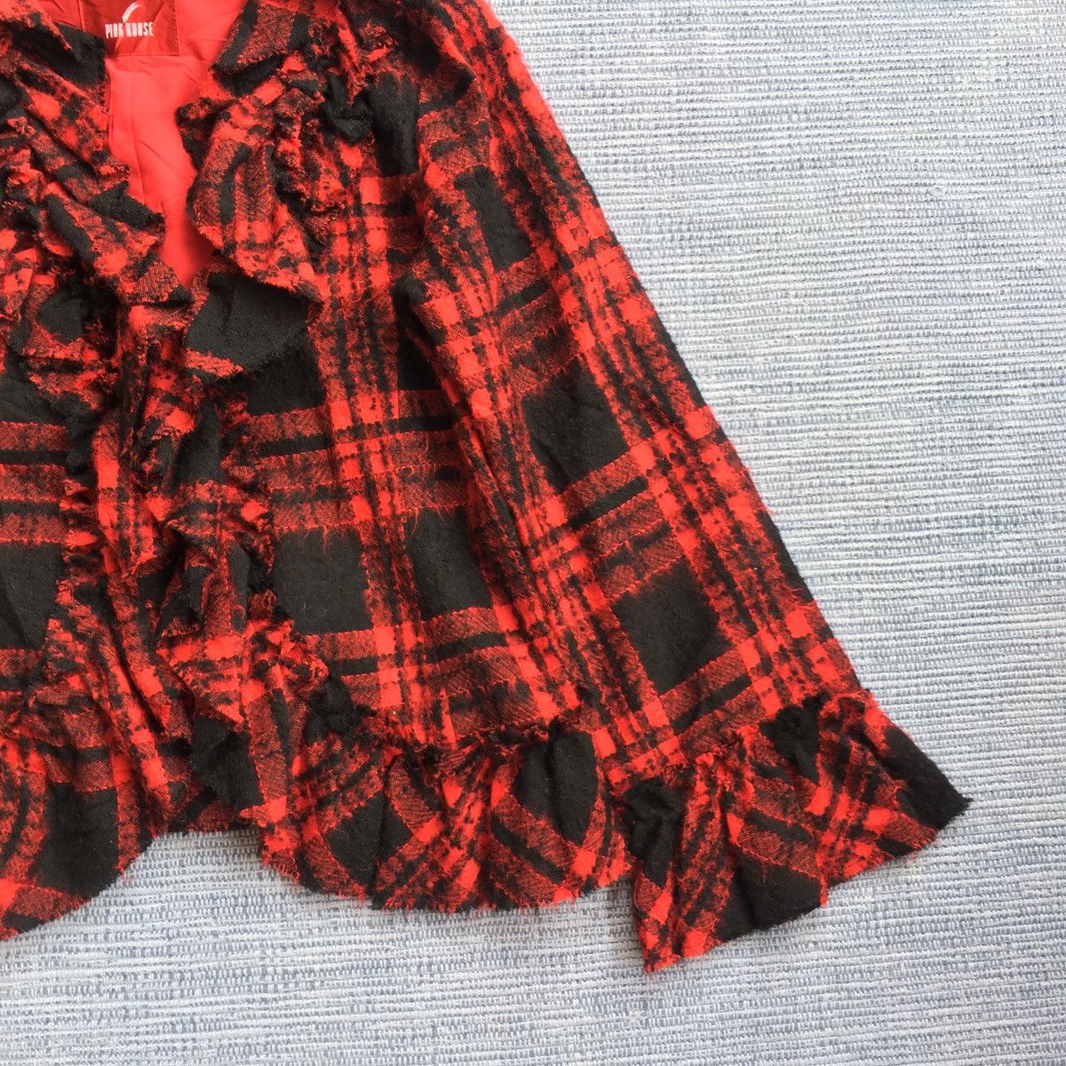 Japanese Brand red tartan punk wool jacket Size US M / EU 48-50 / 2 - 3 Thumbnail
