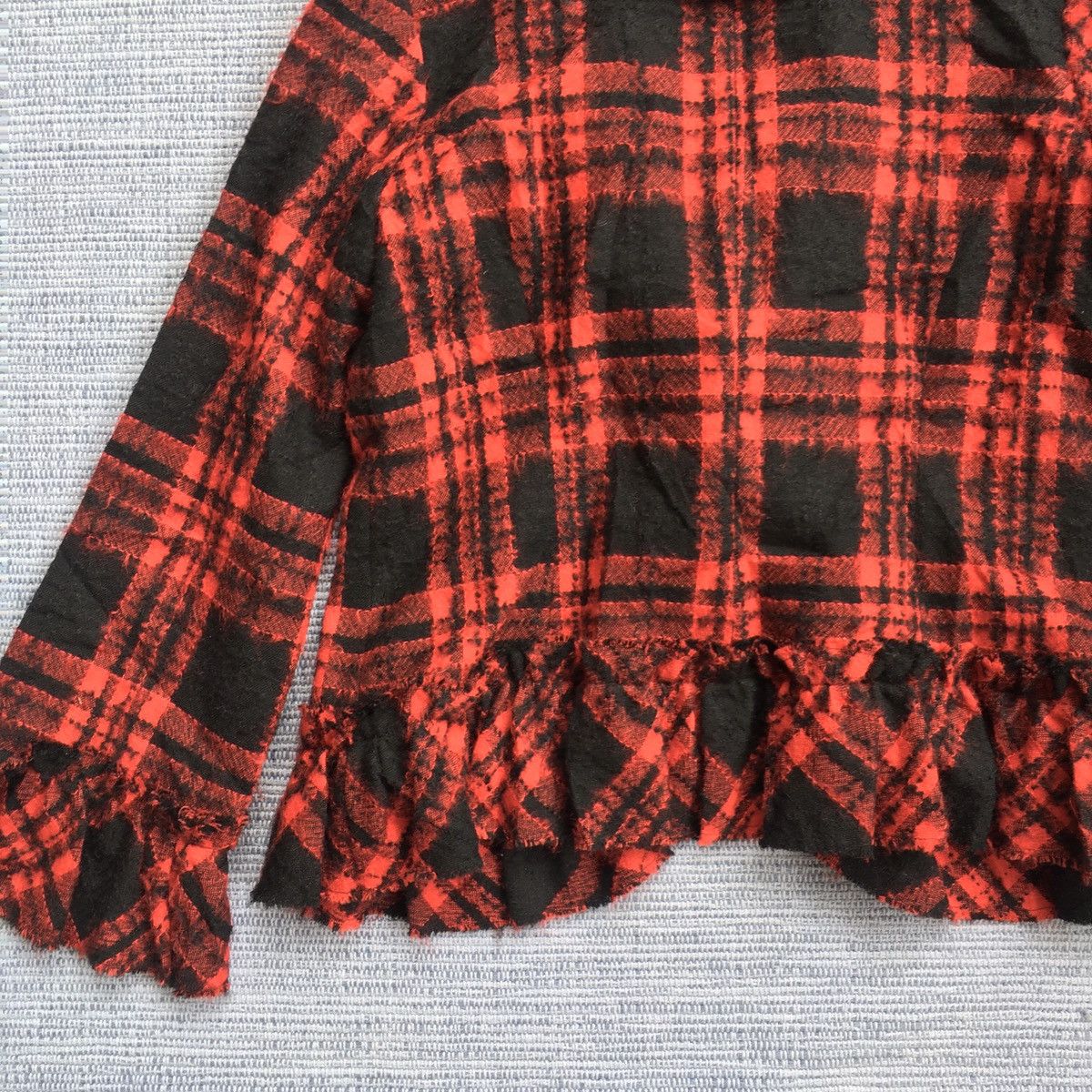 Japanese Brand red tartan punk wool jacket Size US M / EU 48-50 / 2 - 9 Thumbnail