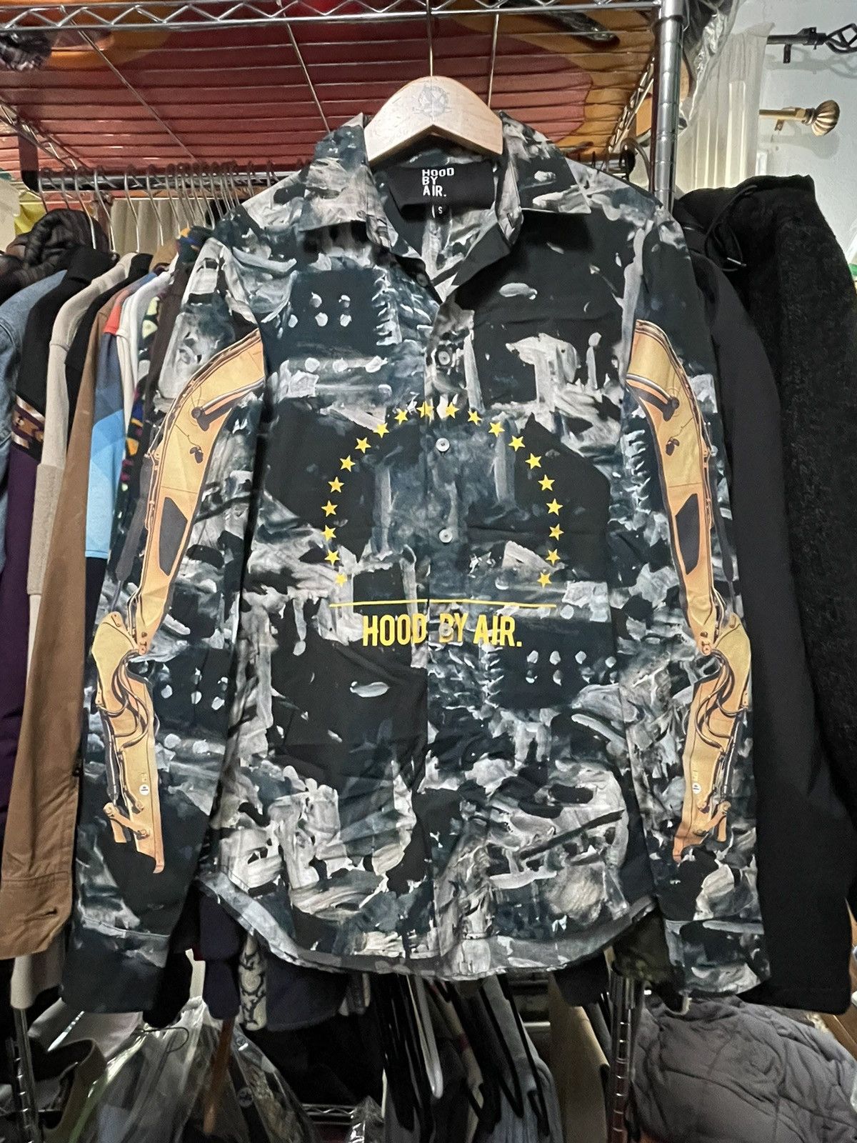 image of Hood By Air HBA Button Up, Men's (Size Small)