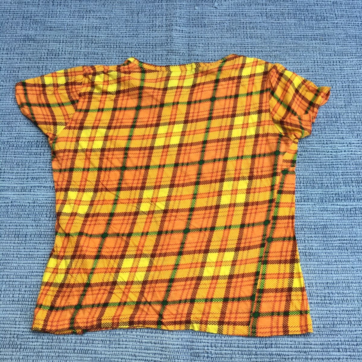 Yohji Yamamoto aw04 orange checked top Size US M / EU 48-50 / 2 - 3 Thumbnail