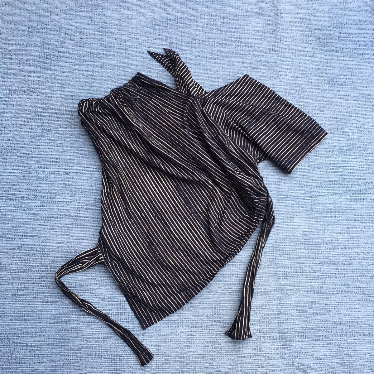 Issey Miyake vintage 80s issey miyake assymetrical indigo top Size US M / EU 48-50 / 2 - 1 Thumbnail
