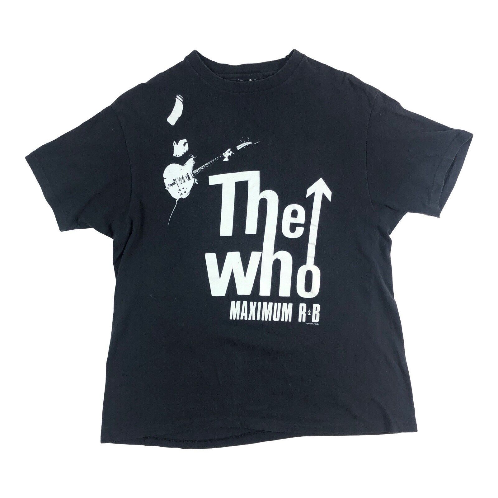Band Tees × Vintage Vintage 80s The Who Maximum R&B Double Sided Concert T-Shirt Size US S / EU 44-46 / 1 - 1 Thumbnail