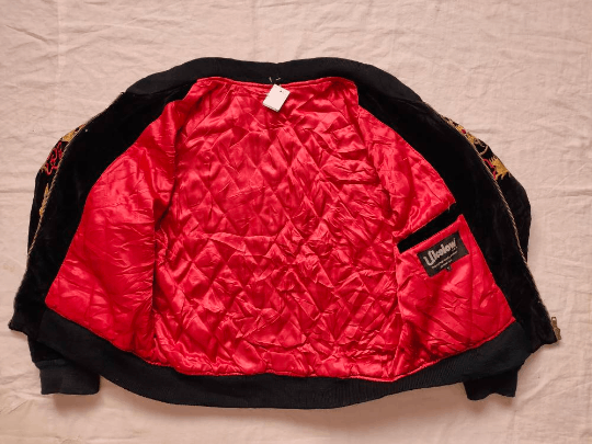 Vintage Vintage Sukajan Velvet Phoenix Japan Embroidered Jacket Size US M / EU 48-50 / 2 - 4 Thumbnail