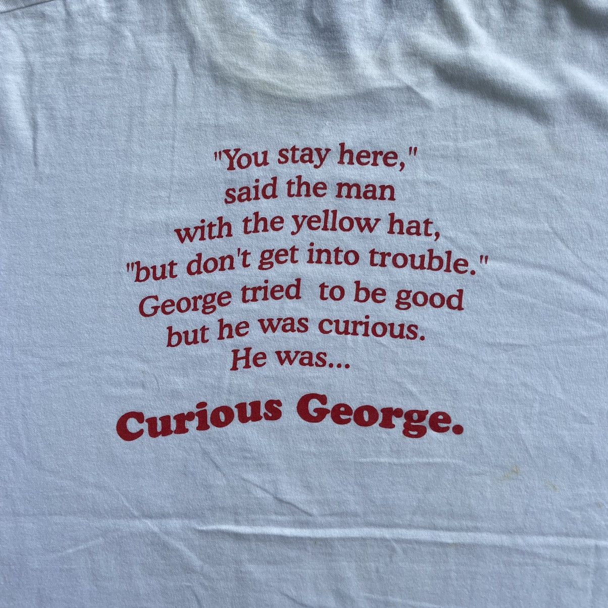 Cartoon Network Curious George american cartoon movie tshirt Size US L / EU 52-54 / 3 - 4 Thumbnail