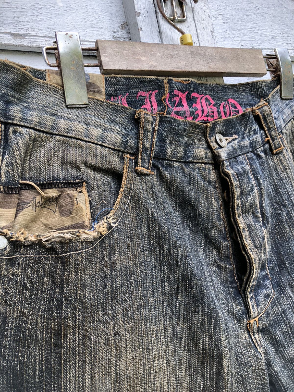Billabong Billabong Distressed Flare Denim Rusty Bleach Size US 30 / EU 46 - 4 Thumbnail