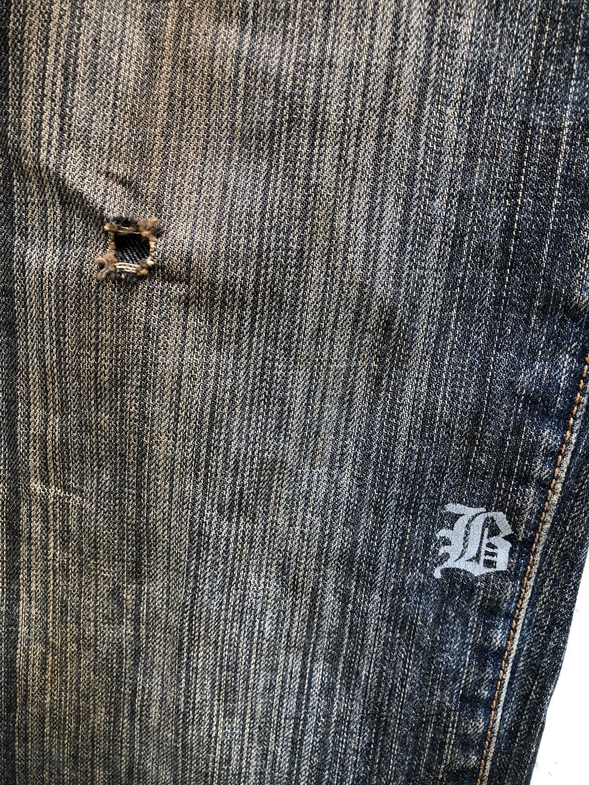 Billabong Billabong Distressed Flare Denim Rusty Bleach Size US 30 / EU 46 - 7 Thumbnail